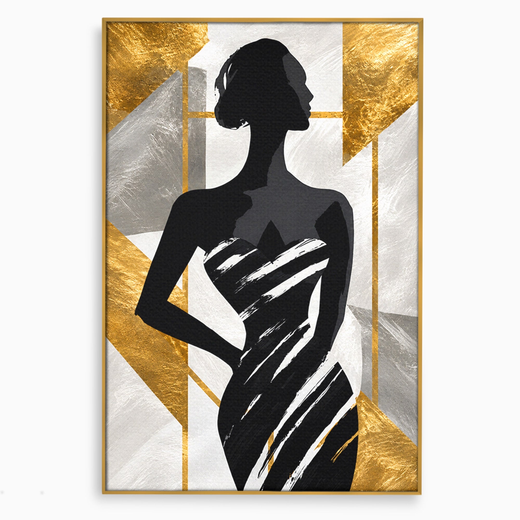 Tablou Canvas Premium LuxCanva® G1249, Silueta Eleganta, Silueta, Eleganta, Abstract, Birou, Dormitor, Culori Vibrante