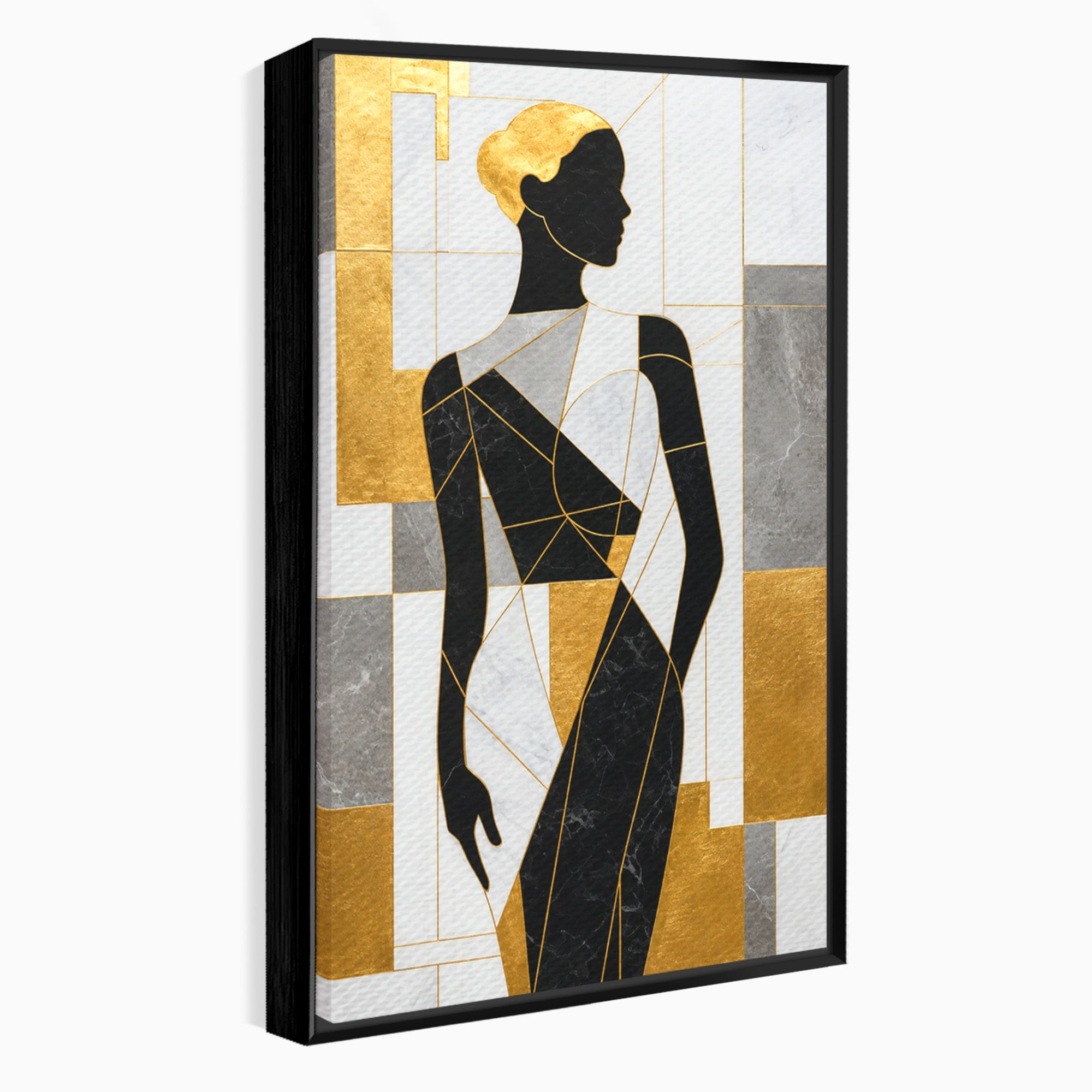 Tablou Canvas Premium LuxCanva® G1250, Silhueta Eleganta, Silhueta, Abstract, Eleganta, Modern, Birou, Culori Vibrante