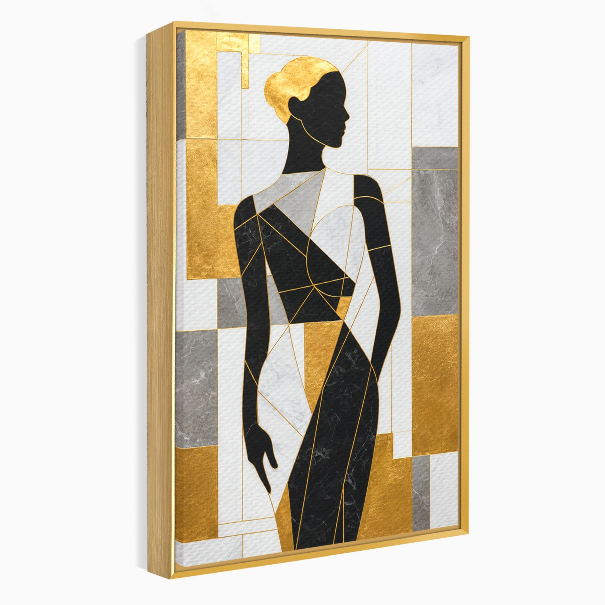 Tablou Canvas Premium LuxCanva® G1250, Silhueta Eleganta, Silhueta, Abstract, Eleganta, Modern, Birou, Culori Vibrante
