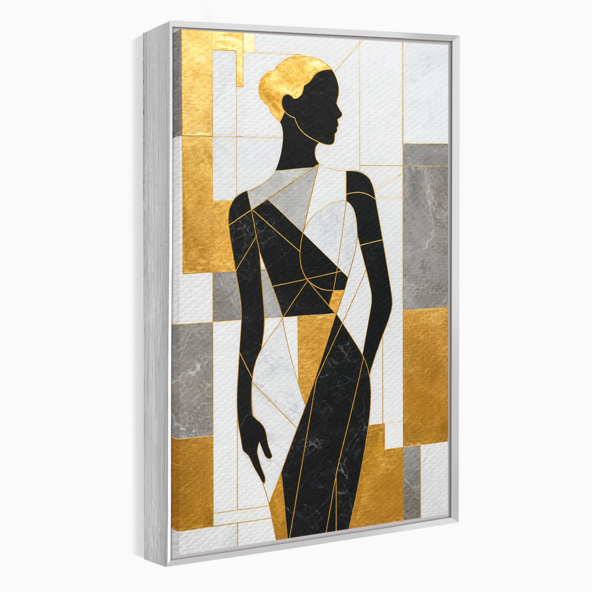Tablou Canvas Premium LuxCanva® G1250, Silhueta Eleganta, Silhueta, Abstract, Eleganta, Modern, Birou, Culori Vibrante