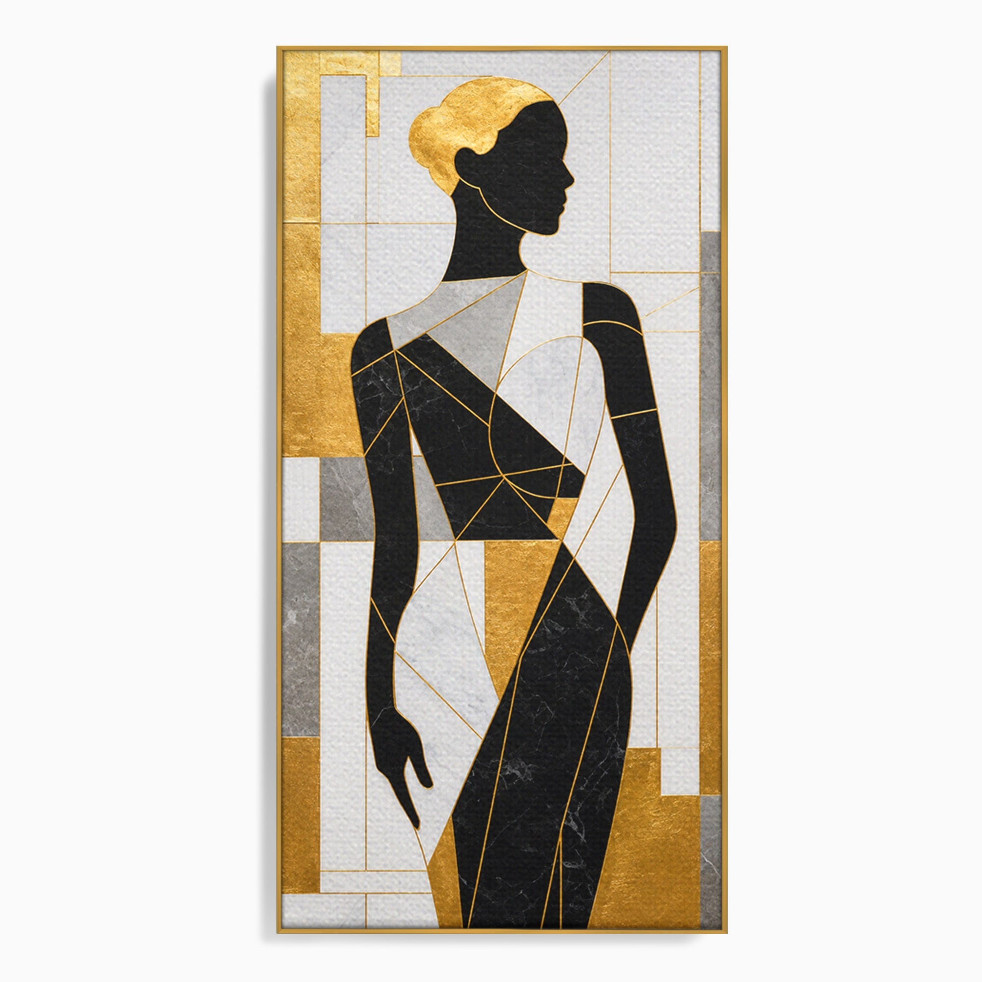 Tablou Canvas Premium LuxCanva® G1250, Silhueta Eleganta, Silhueta, Abstract, Eleganta, Modern, Birou, Culori Vibrante