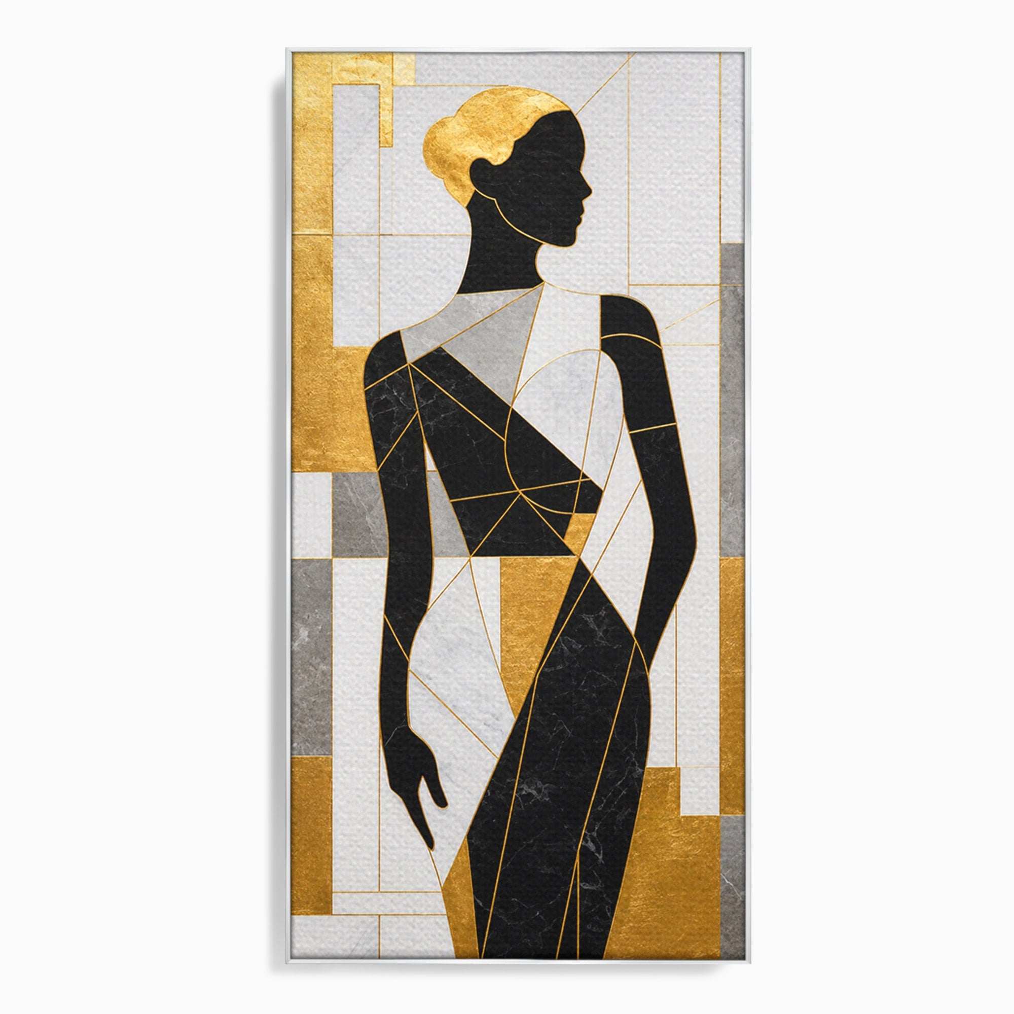 Tablou Canvas Premium LuxCanva® G1250, Silhueta Eleganta, Silhueta, Abstract, Eleganta, Modern, Birou, Culori Vibrante