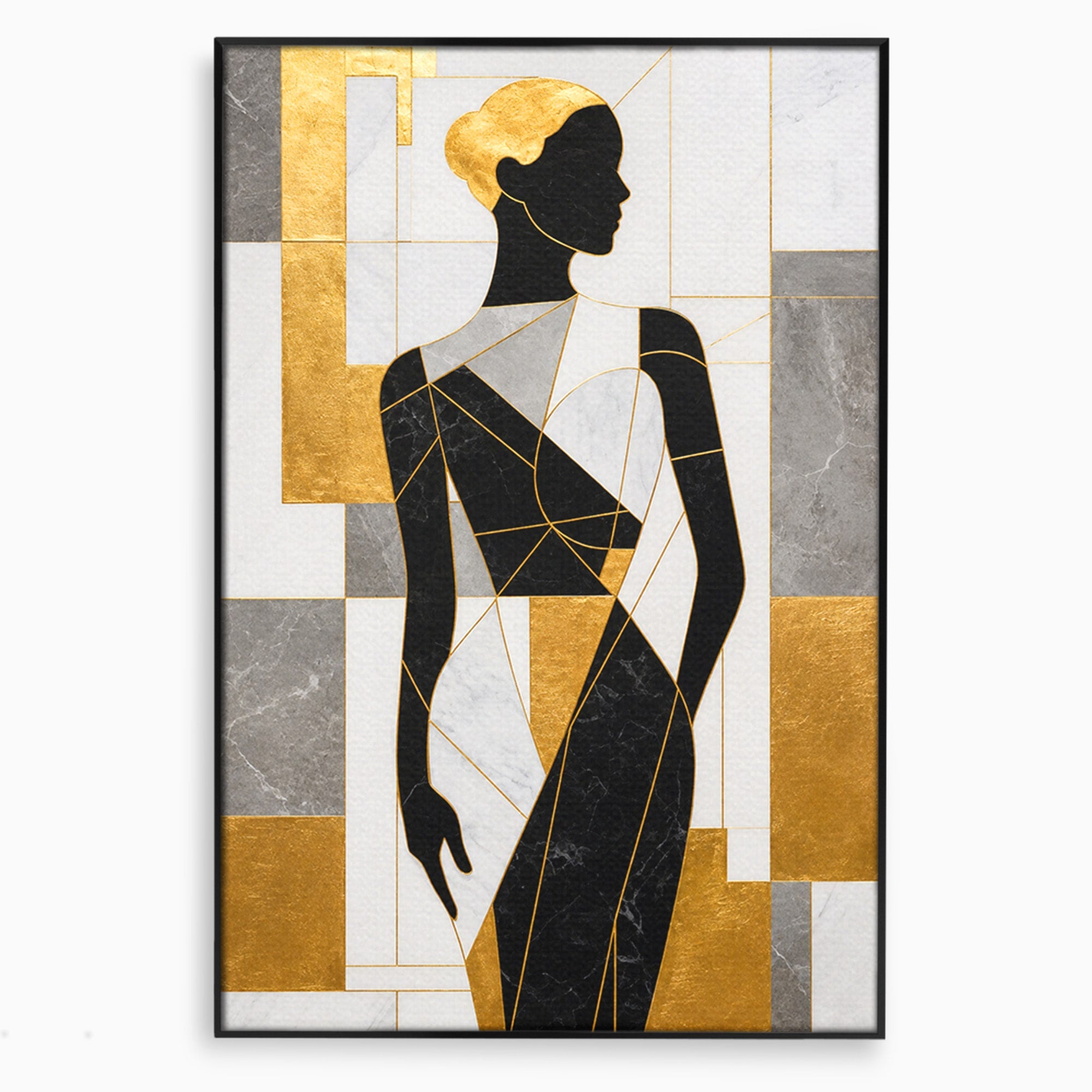 Tablou Canvas Premium LuxCanva® G1250, Silhueta Eleganta, Silhueta, Abstract, Eleganta, Modern, Birou, Culori Vibrante