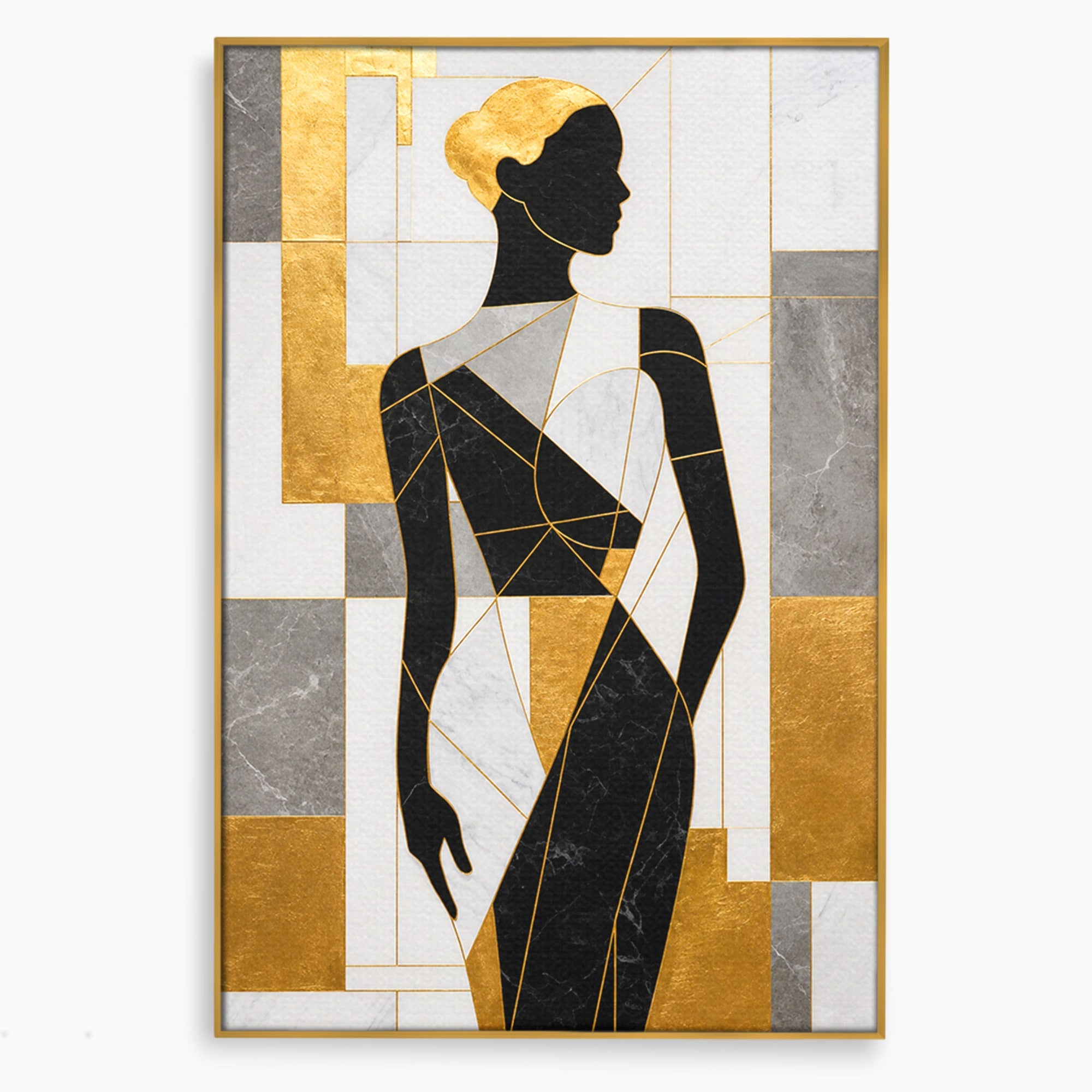 Tablou Canvas Premium LuxCanva® G1250, Silhueta Eleganta, Silhueta, Abstract, Eleganta, Modern, Birou, Culori Vibrante