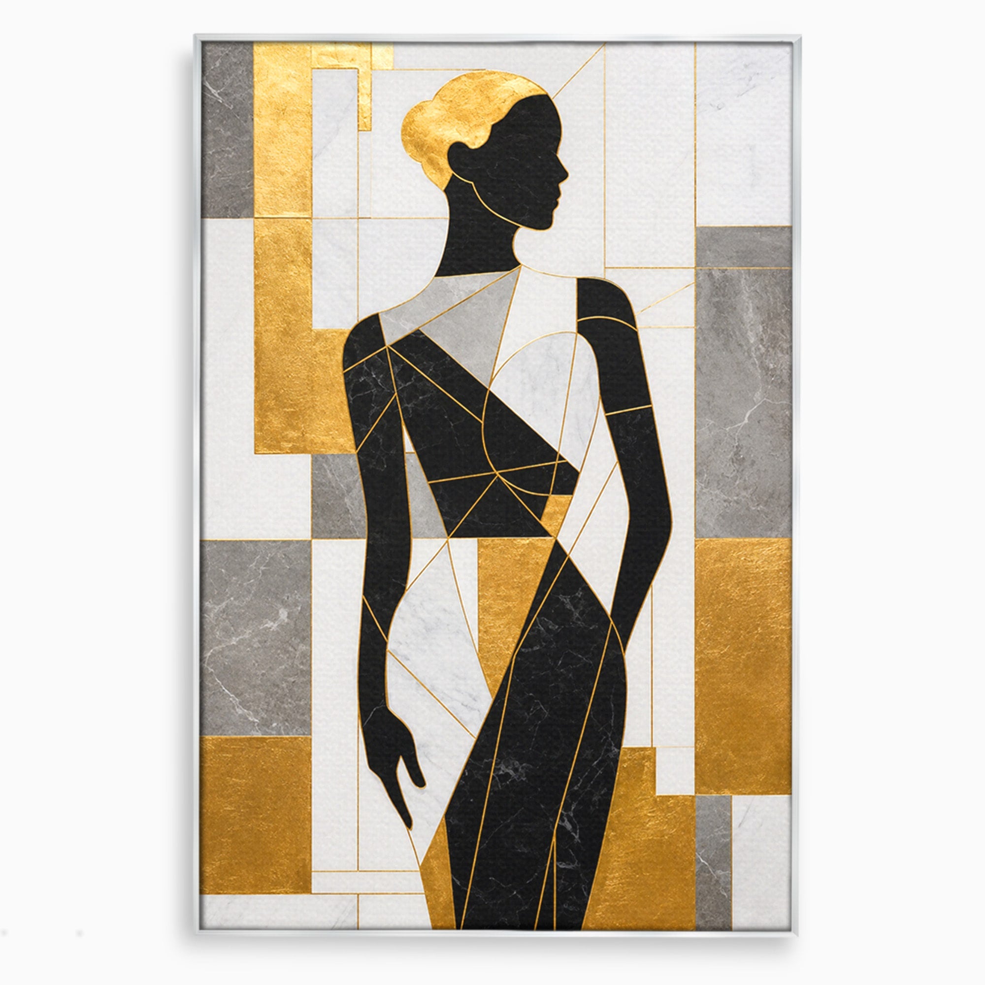 Tablou Canvas Premium LuxCanva® G1250, Silhueta Eleganta, Silhueta, Abstract, Eleganta, Modern, Birou, Culori Vibrante