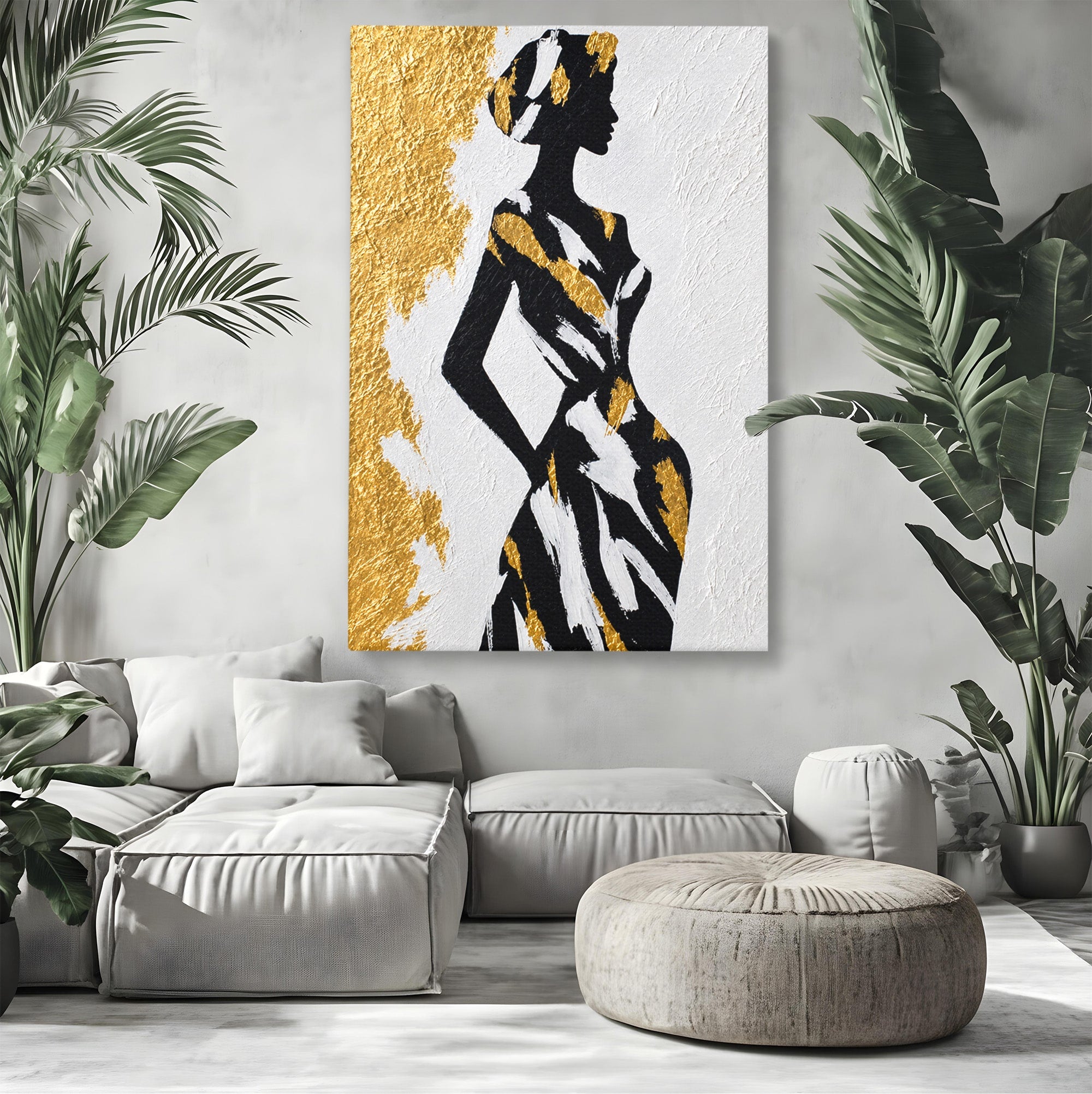Tablou Canvas Premium LuxCanva® G1251, Silueta Eleganta, Silueta, Eleganta, Moda, Abstract, Dormitor, Culori Vibrante