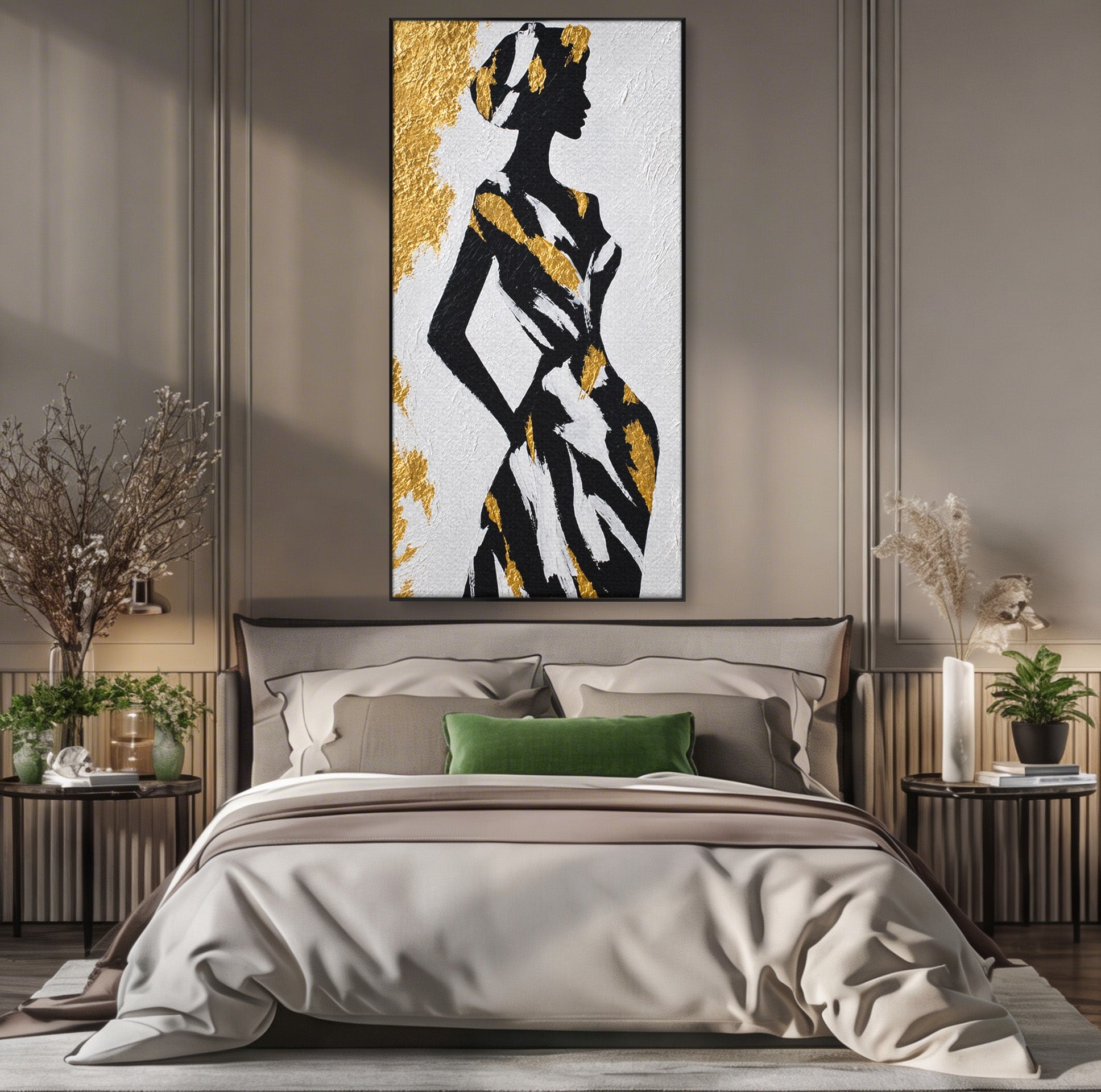 Tablou Canvas Premium LuxCanva® G1251, Silueta Eleganta, Silueta, Eleganta, Moda, Abstract, Dormitor, Culori Vibrante