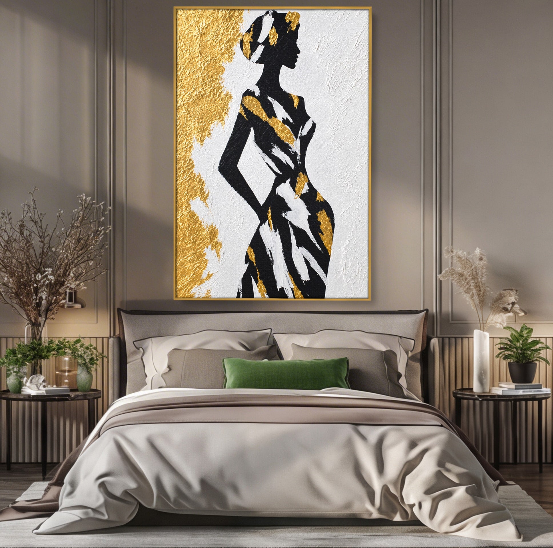 Tablou Canvas Premium LuxCanva® G1251, Silueta Eleganta, Silueta, Eleganta, Moda, Abstract, Dormitor, Culori Vibrante