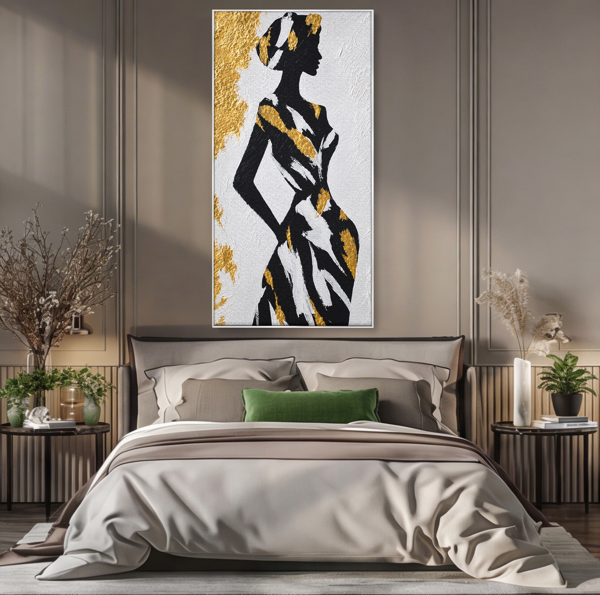 Tablou Canvas Premium LuxCanva® G1251, Silueta Eleganta, Silueta, Eleganta, Moda, Abstract, Dormitor, Culori Vibrante