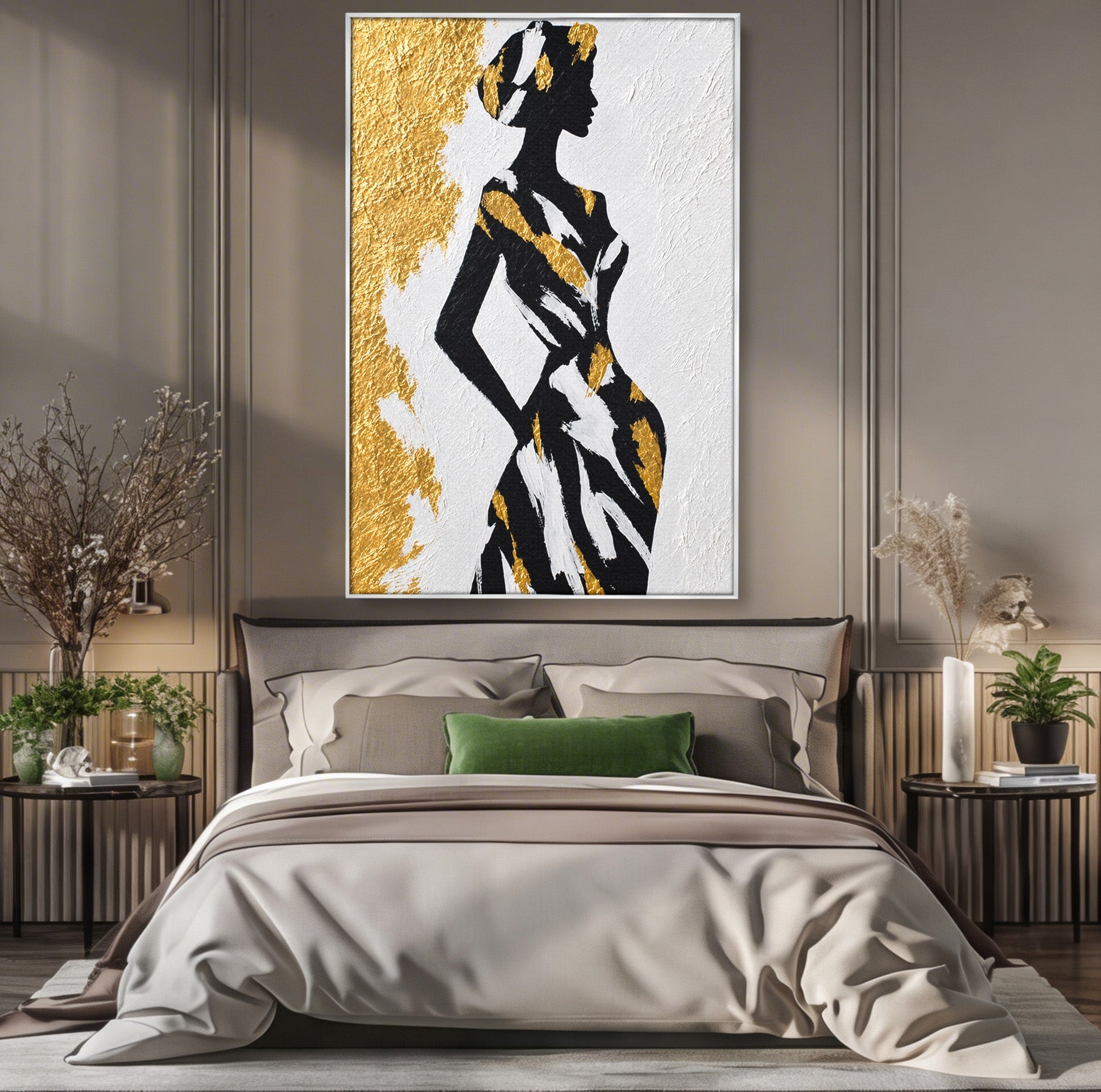 Tablou Canvas Premium LuxCanva® G1251, Silueta Eleganta, Silueta, Eleganta, Moda, Abstract, Dormitor, Culori Vibrante