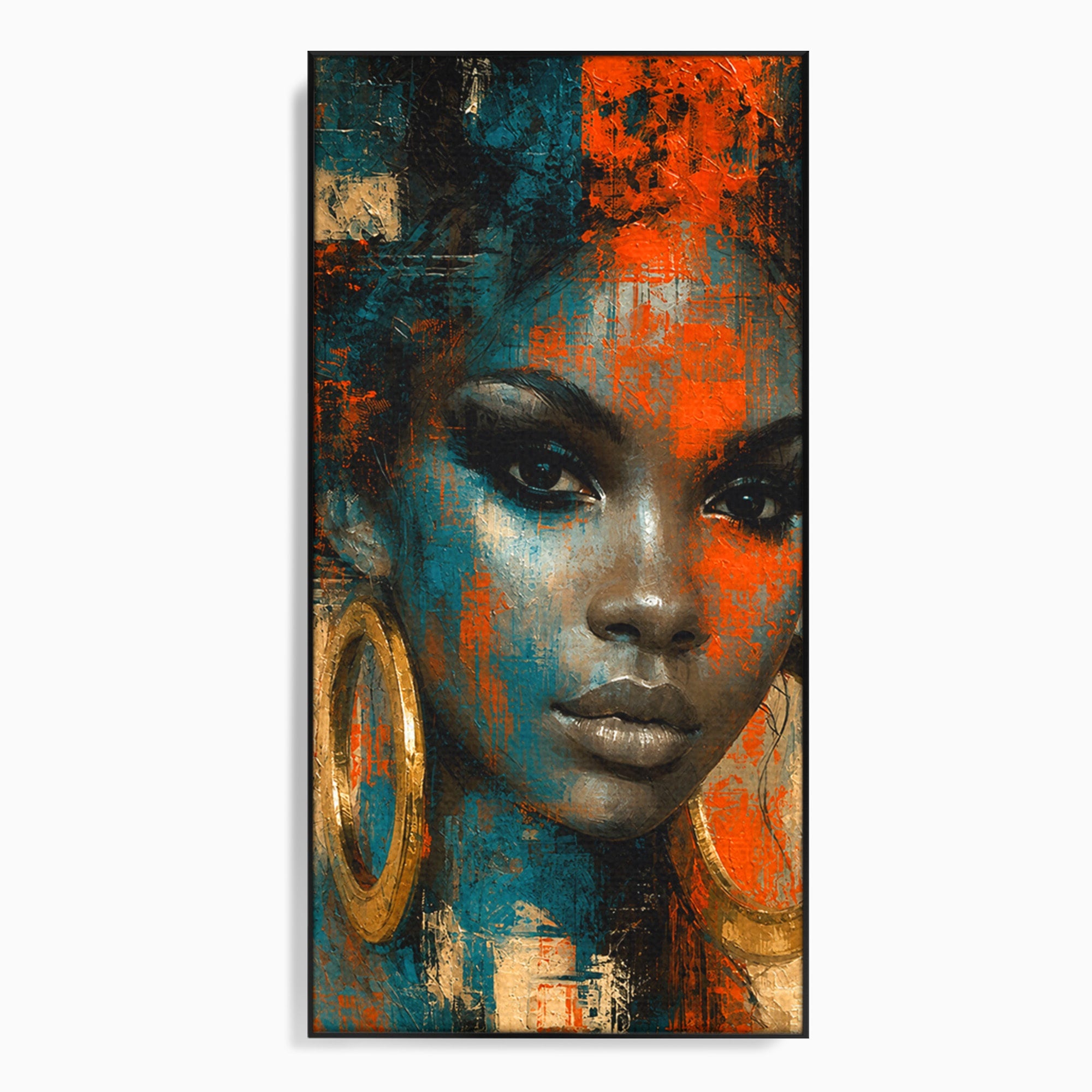 Tablou Canvas Premium LuxCanva® G1254, Portret Contemporan Femeie, Portret, Femeie, Modern, Arta Abstracta, Dormitor, Culori Vibrante