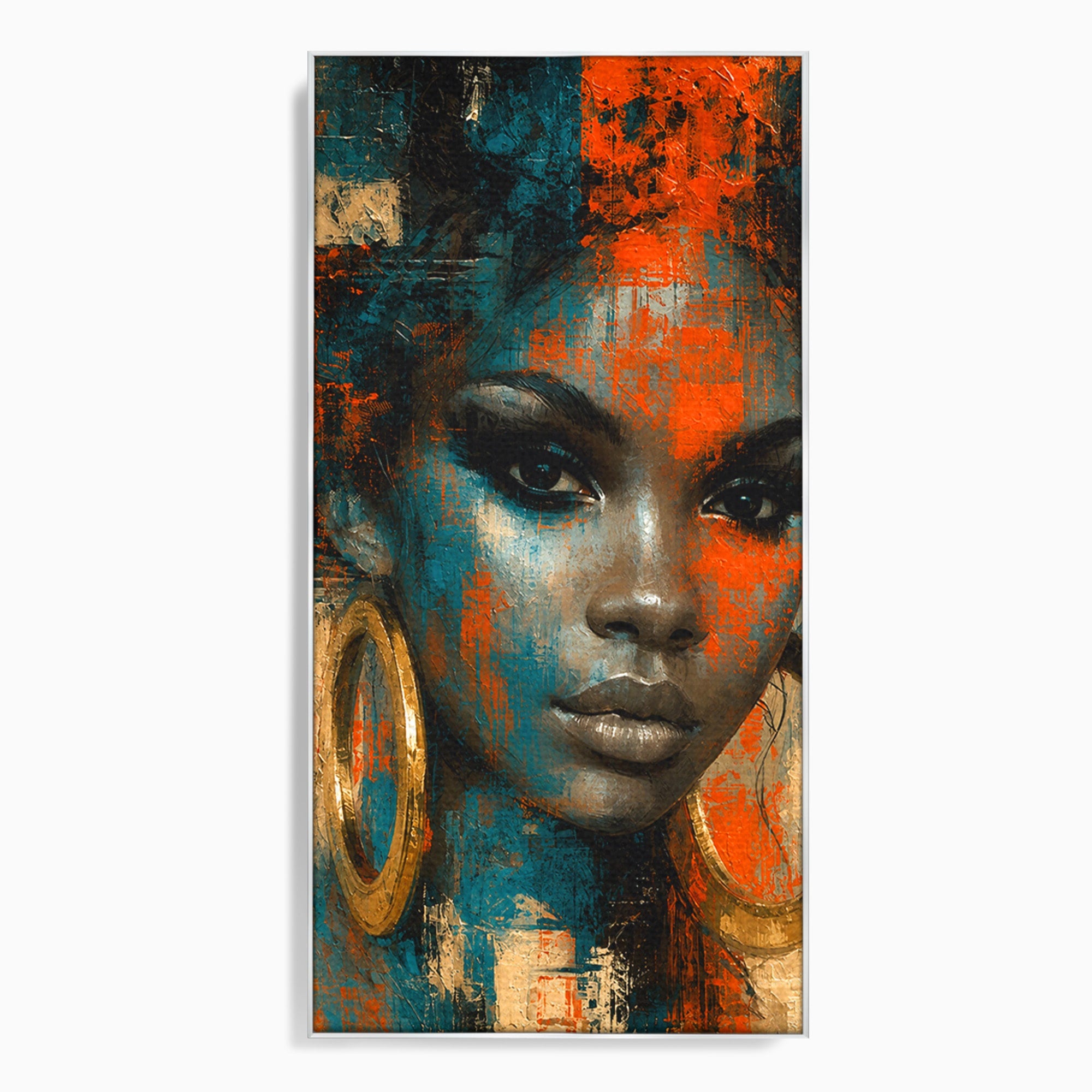 Tablou Canvas Premium LuxCanva® G1254, Portret Contemporan Femeie, Portret, Femeie, Modern, Arta Abstracta, Dormitor, Culori Vibrante