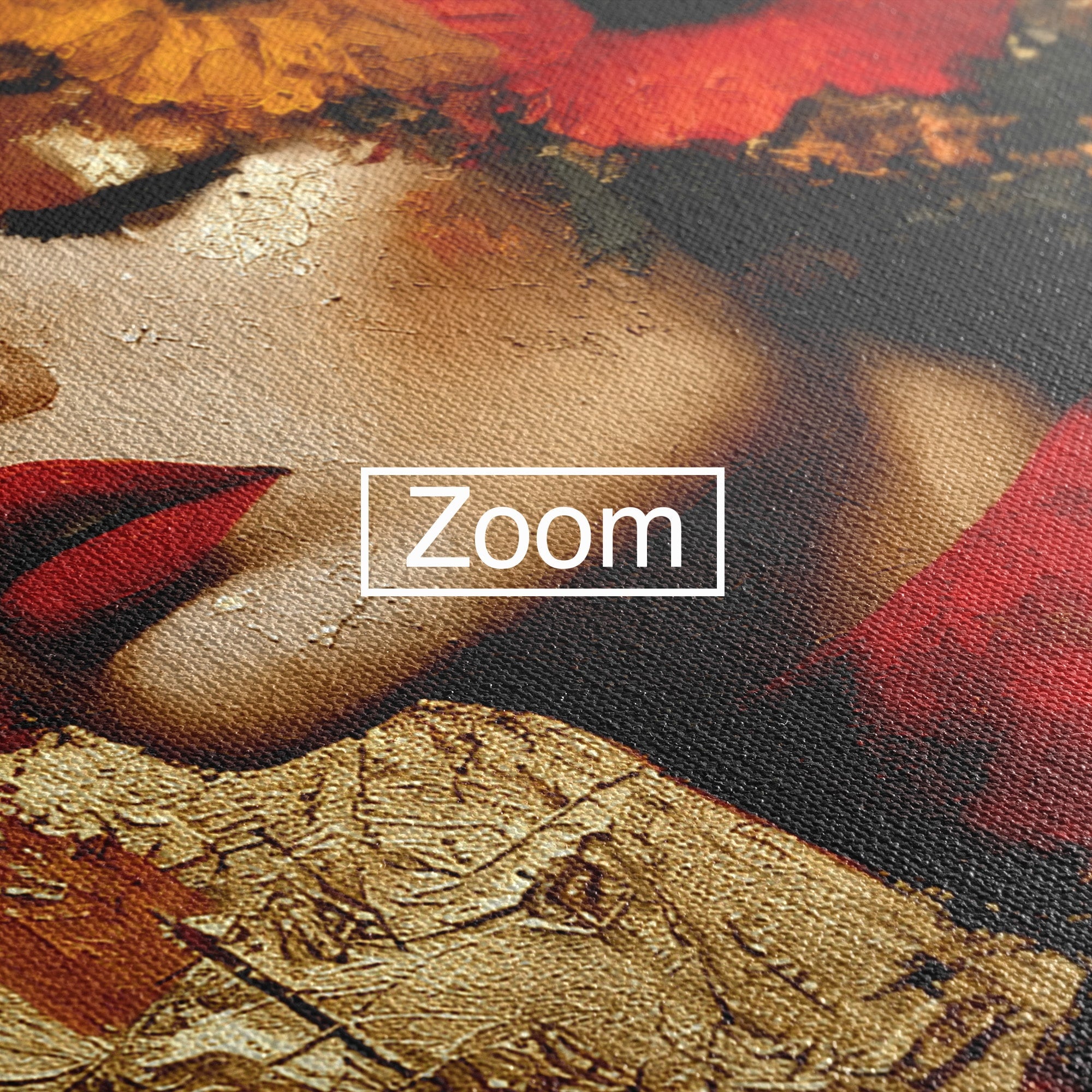 Tablou Canvas Premium LuxCanva® G1255, Misterul Macilor Aurii, Portret, Femeie, Mac, Arta Abstracta, Dormitor, Culori Vibrante