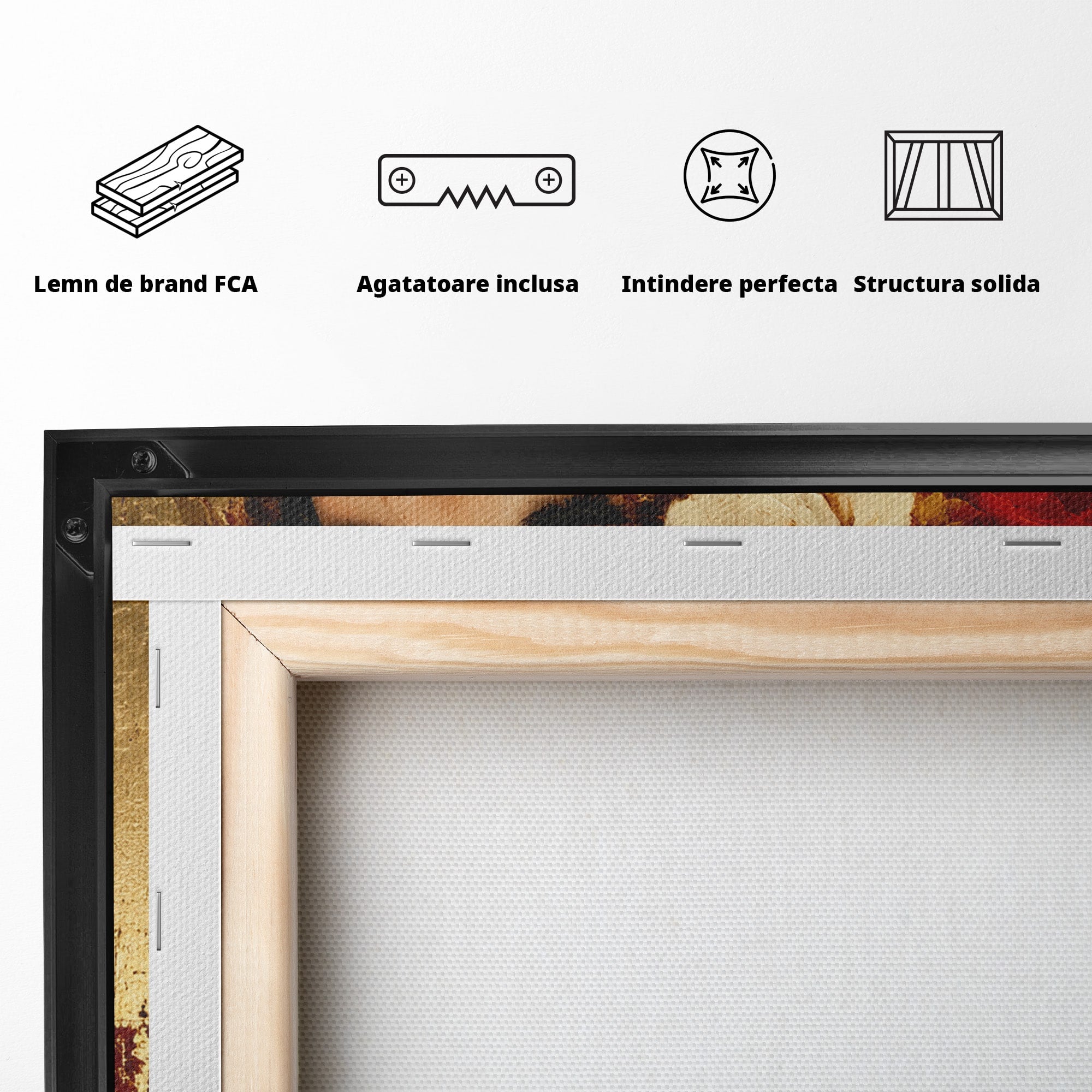Tablou Canvas Premium LuxCanva® G1256, Femeie Cu Flori, Femeie, Flori, Portret, Eleganta, Living, Culori Vibrante