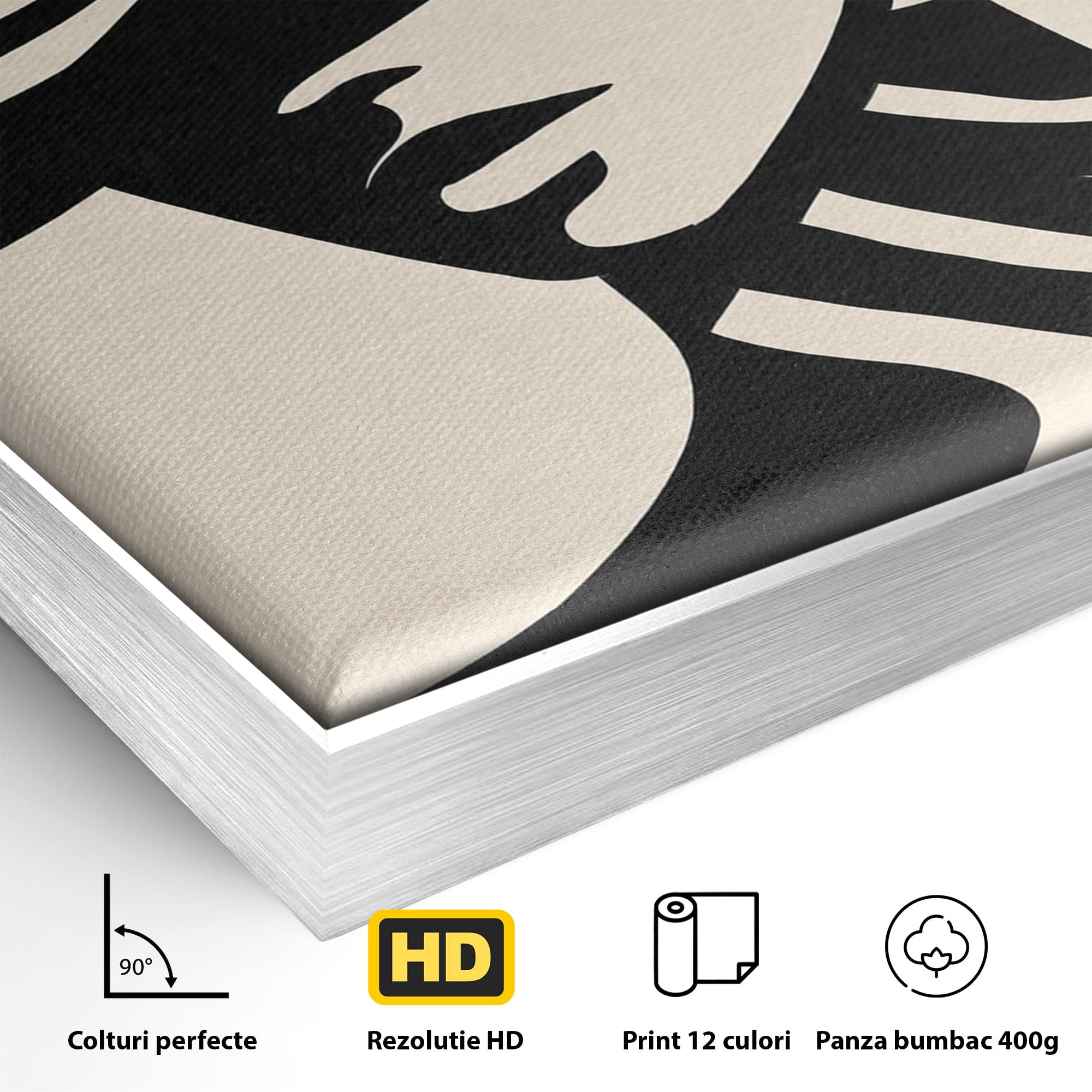 Tablou Canvas Premium LuxCanva® G1257, Silueta Eleganta, Portret, Moda, Stil, Eleganta, Dormitor, Culori Vibrante