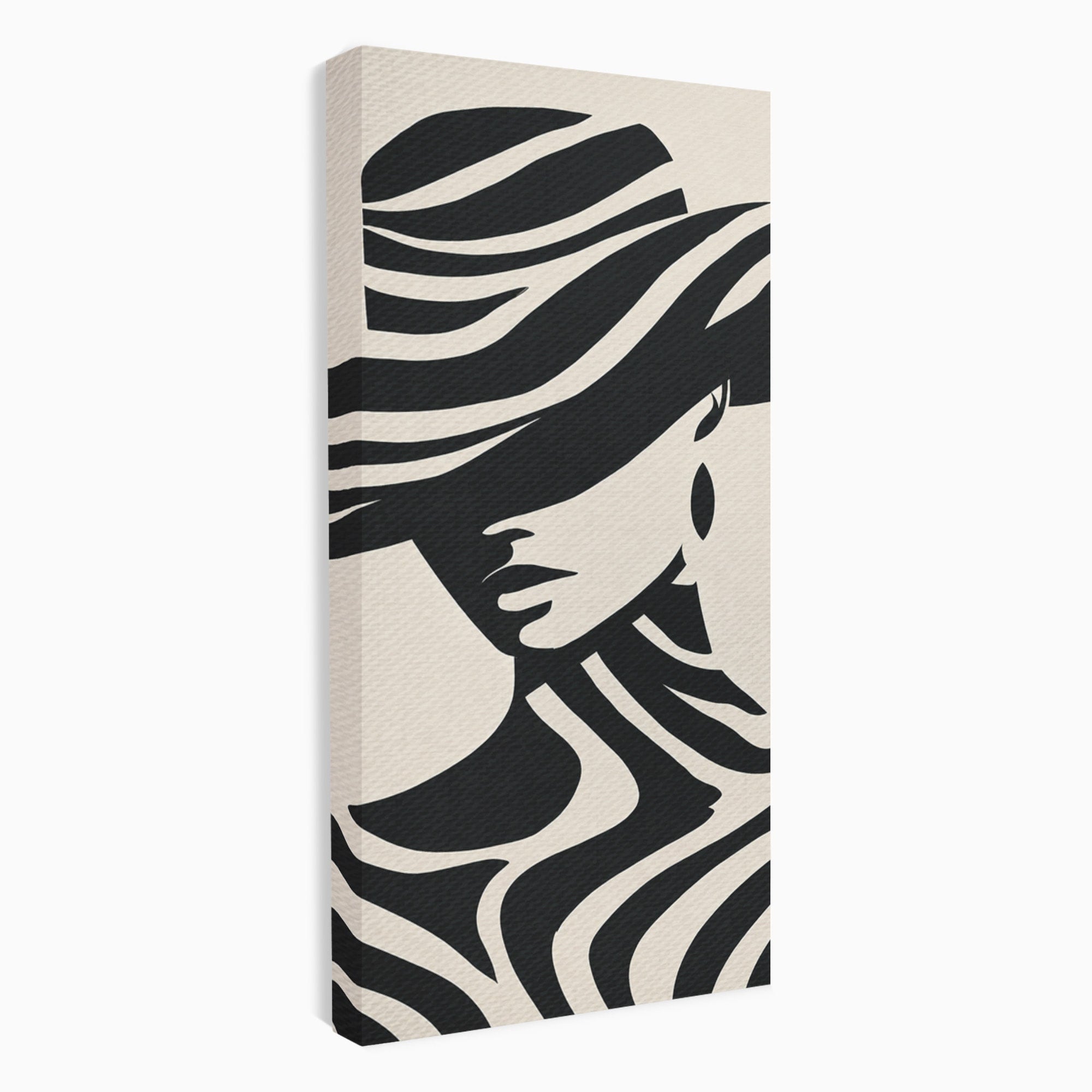 Tablou Canvas Premium LuxCanva® G1257, Silueta Eleganta, Portret, Moda, Stil, Eleganta, Dormitor, Culori Vibrante