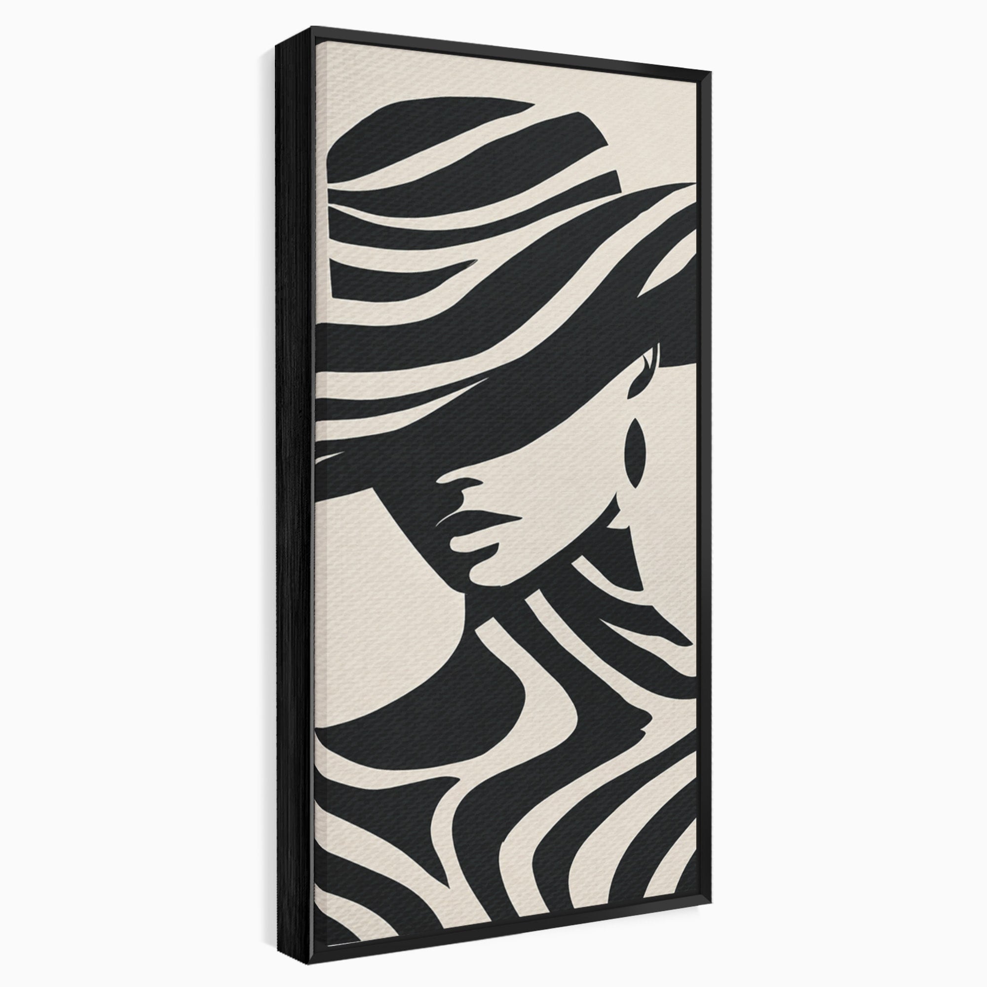 Tablou Canvas Premium LuxCanva® G1257, Silueta Eleganta, Portret, Moda, Stil, Eleganta, Dormitor, Culori Vibrante
