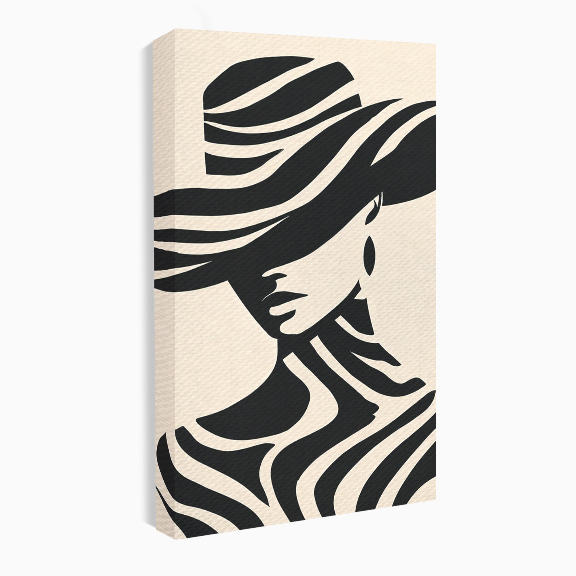 Tablou Canvas Premium LuxCanva® G1257, Silueta Eleganta, Portret, Moda, Stil, Eleganta, Dormitor, Culori Vibrante