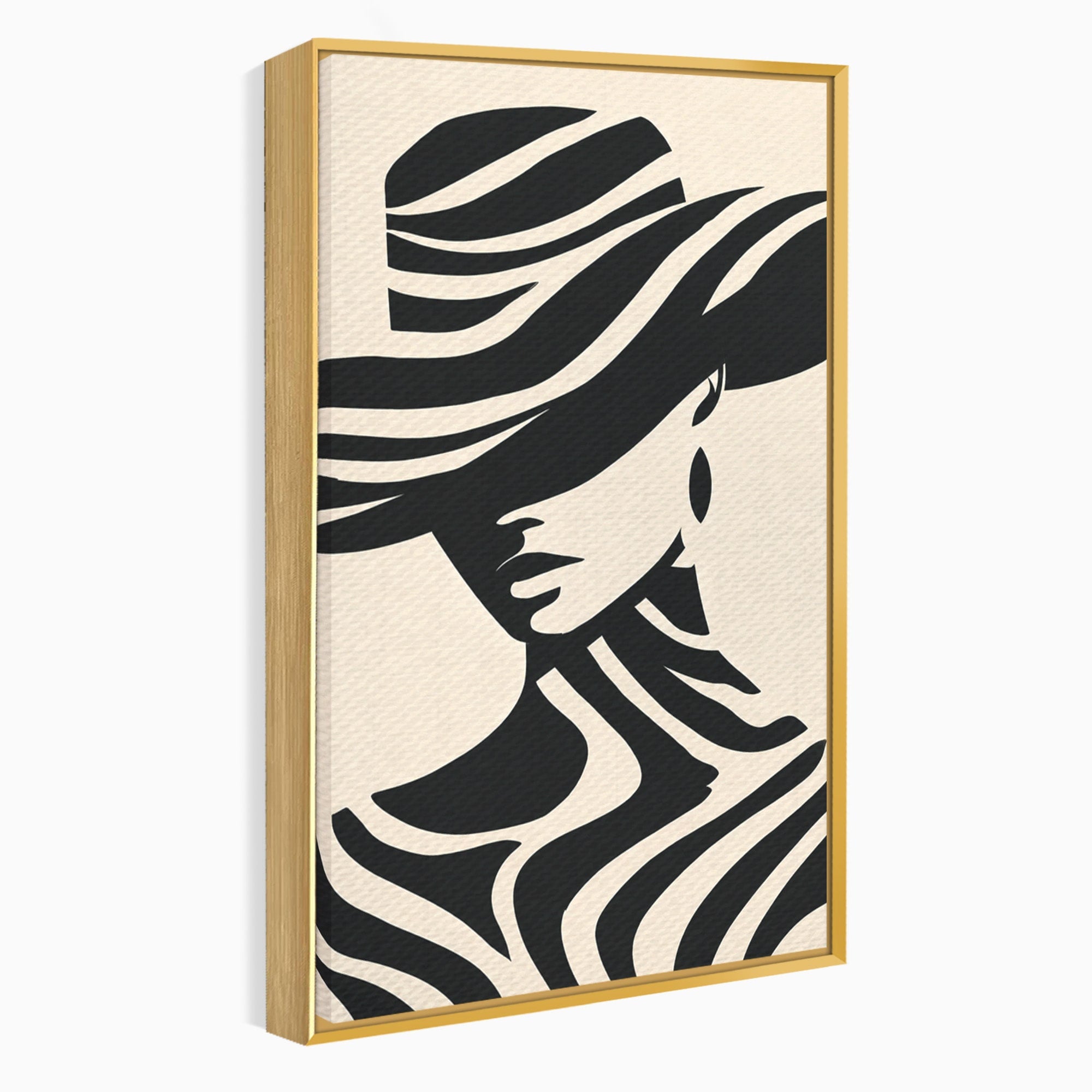 Tablou Canvas Premium LuxCanva® G1257, Silueta Eleganta, Portret, Moda, Stil, Eleganta, Dormitor, Culori Vibrante