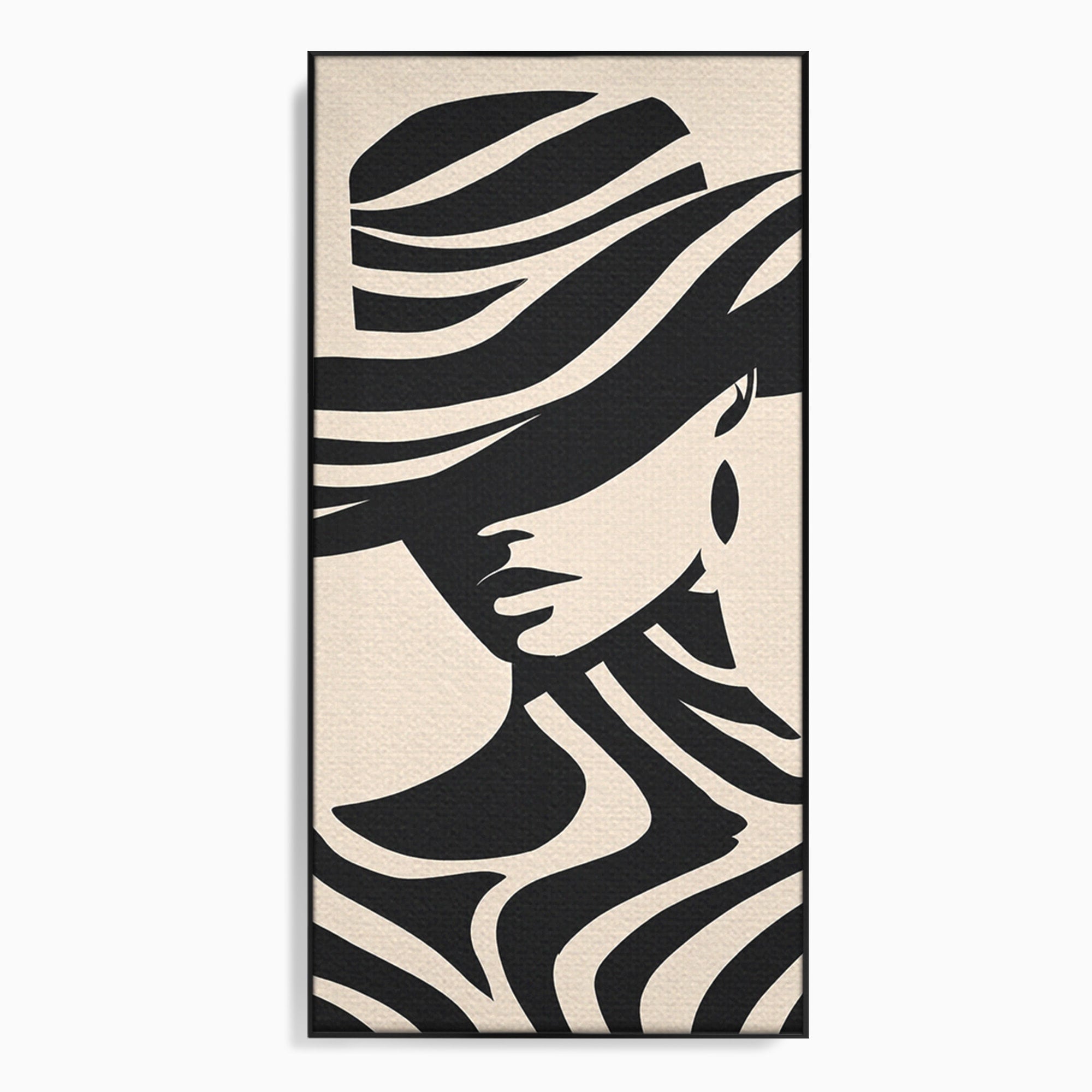 Tablou Canvas Premium LuxCanva® G1257, Silueta Eleganta, Portret, Moda, Stil, Eleganta, Dormitor, Culori Vibrante