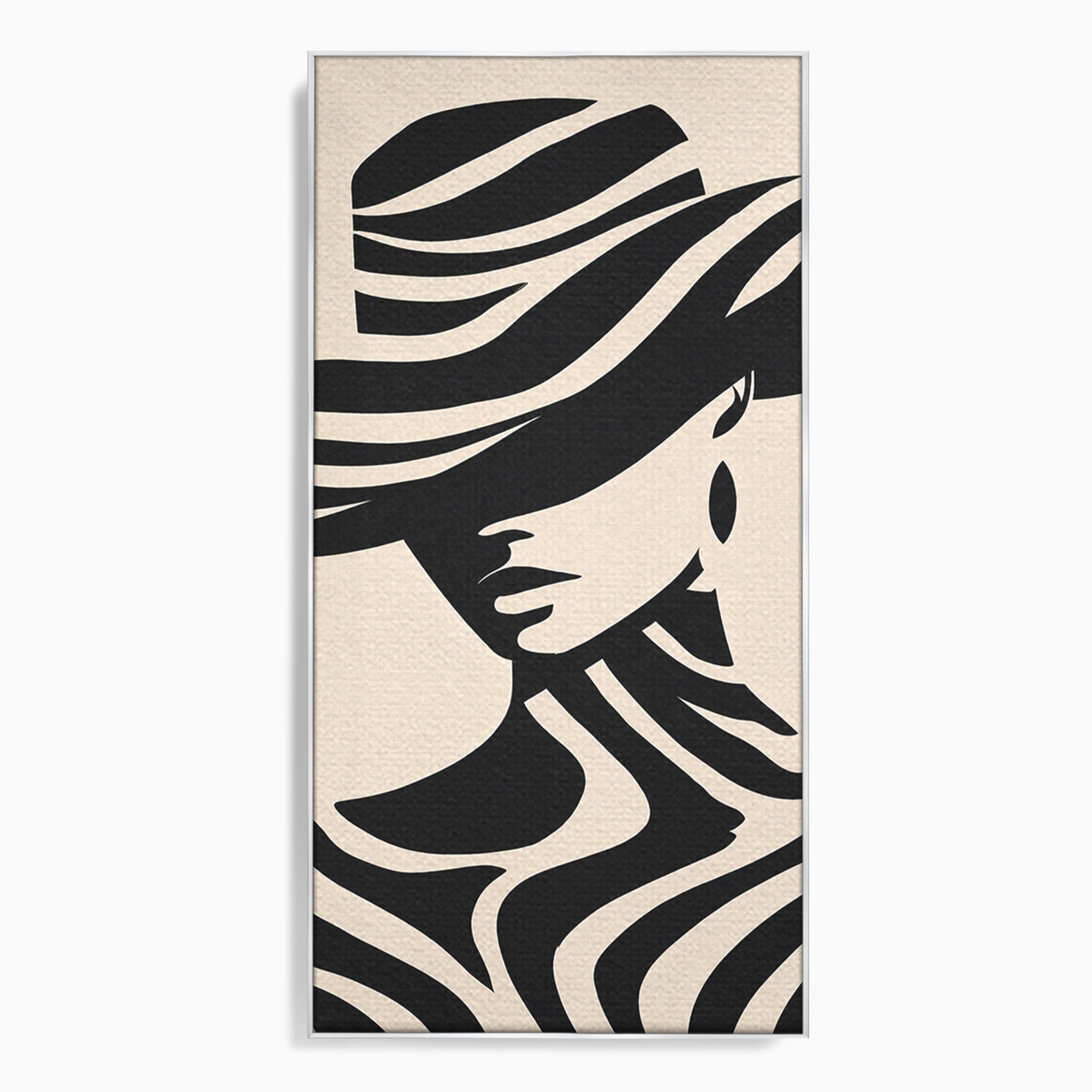 Tablou Canvas Premium LuxCanva® G1257, Silueta Eleganta, Portret, Moda, Stil, Eleganta, Dormitor, Culori Vibrante