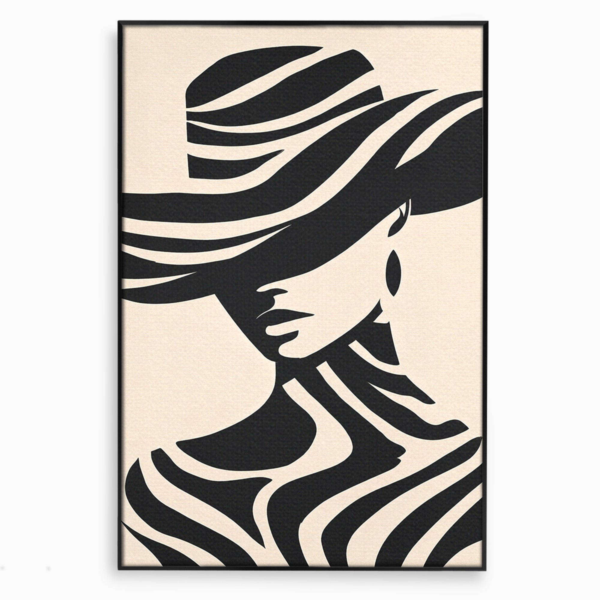 Tablou Canvas Premium LuxCanva® G1257, Silueta Eleganta, Portret, Moda, Stil, Eleganta, Dormitor, Culori Vibrante
