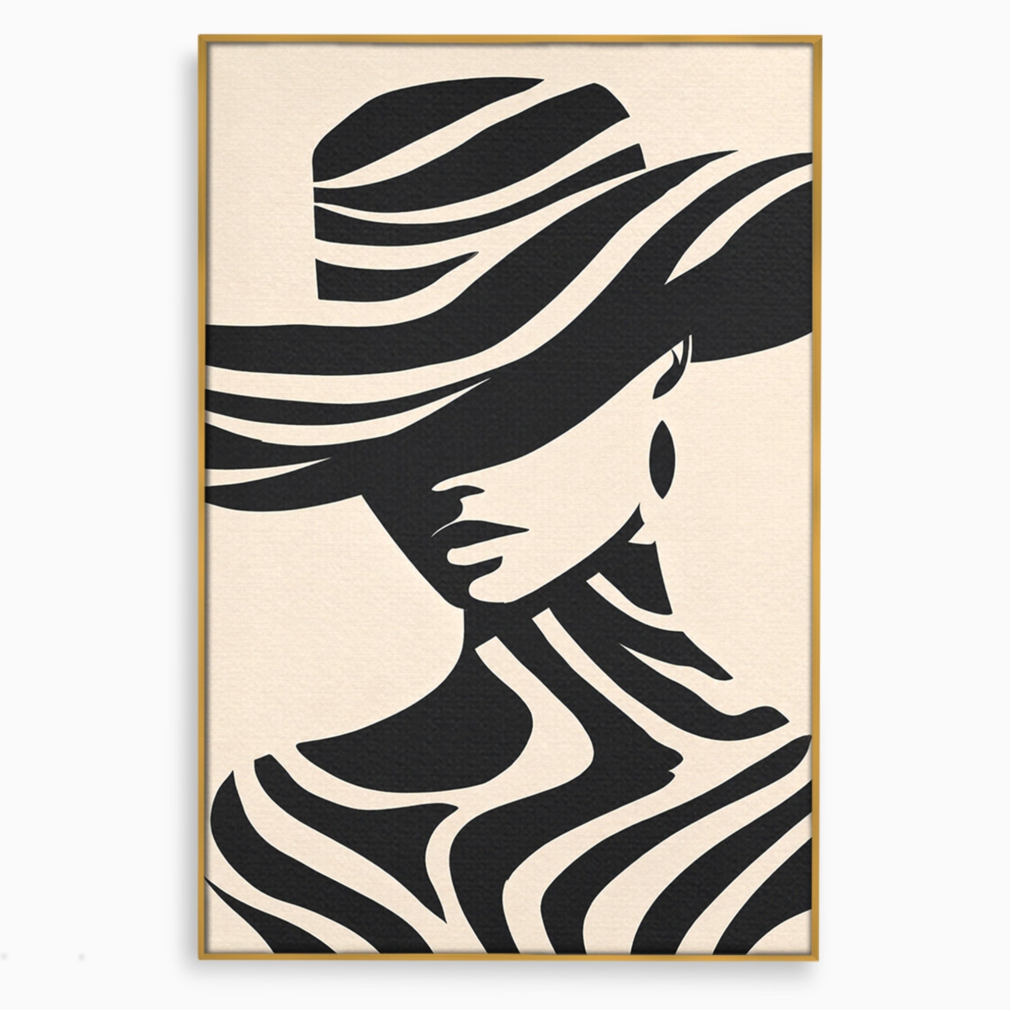Tablou Canvas Premium LuxCanva® G1257, Silueta Eleganta, Portret, Moda, Stil, Eleganta, Dormitor, Culori Vibrante