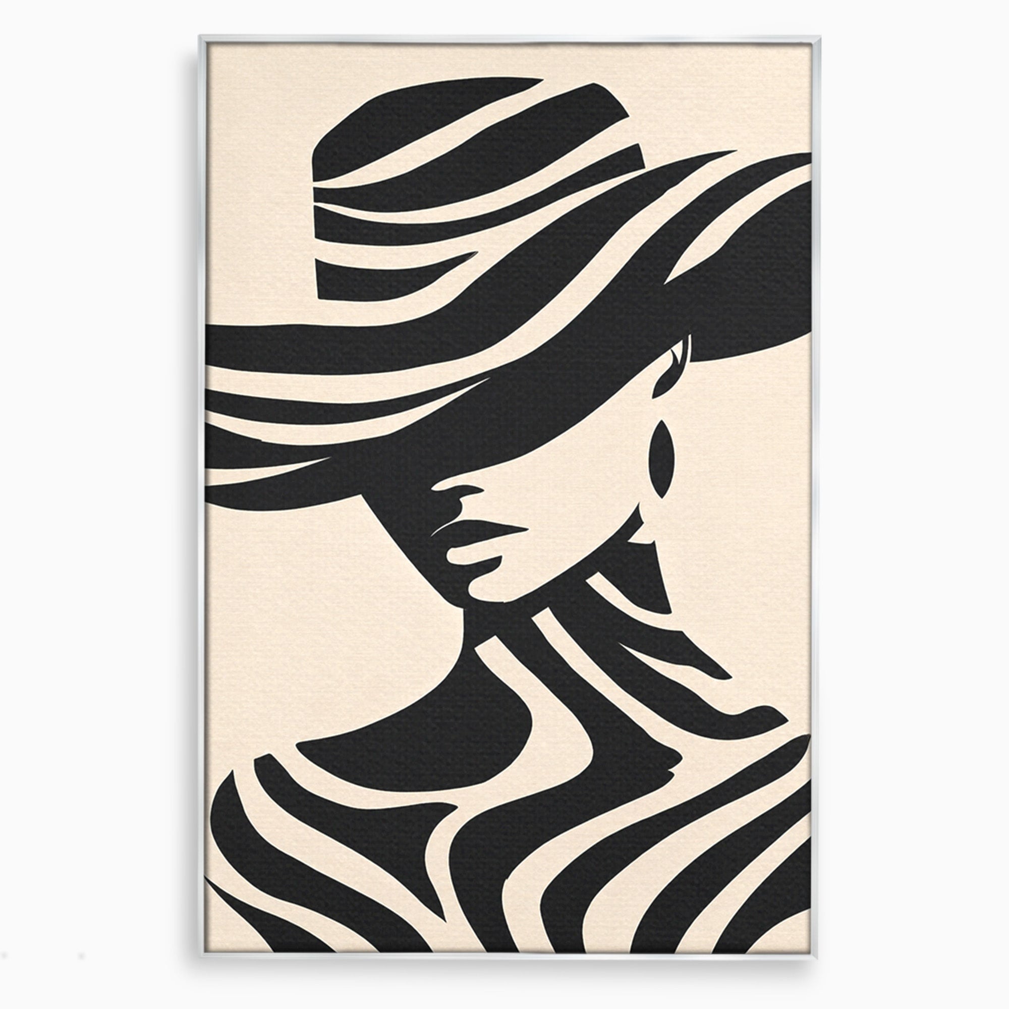 Tablou Canvas Premium LuxCanva® G1257, Silueta Eleganta, Portret, Moda, Stil, Eleganta, Dormitor, Culori Vibrante