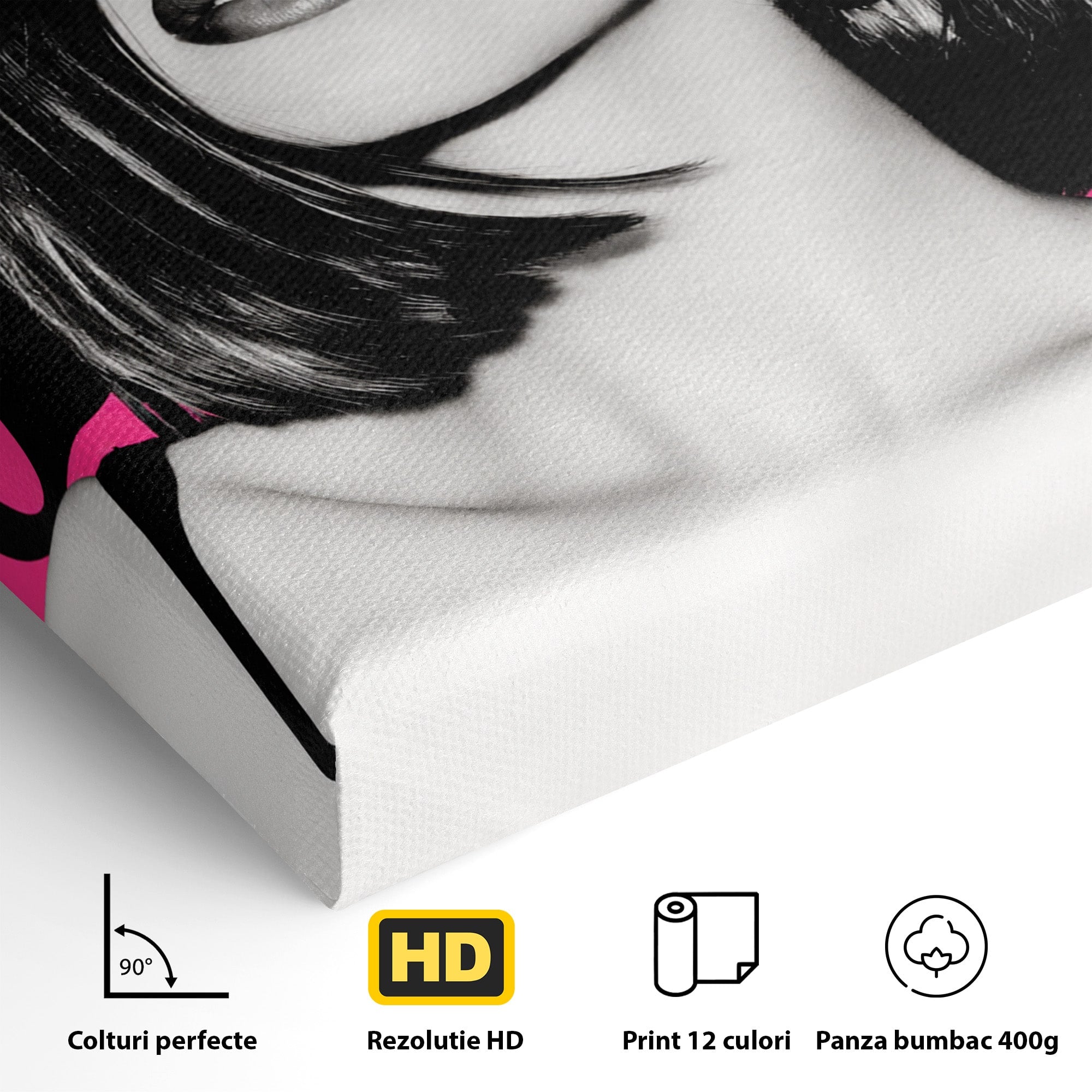 Tablou Canvas Premium LuxCanva® G1261, Femeie Jazz, Femeie, Jazz, Portret, Modern, Dormitor, Living, Culori Vibrante