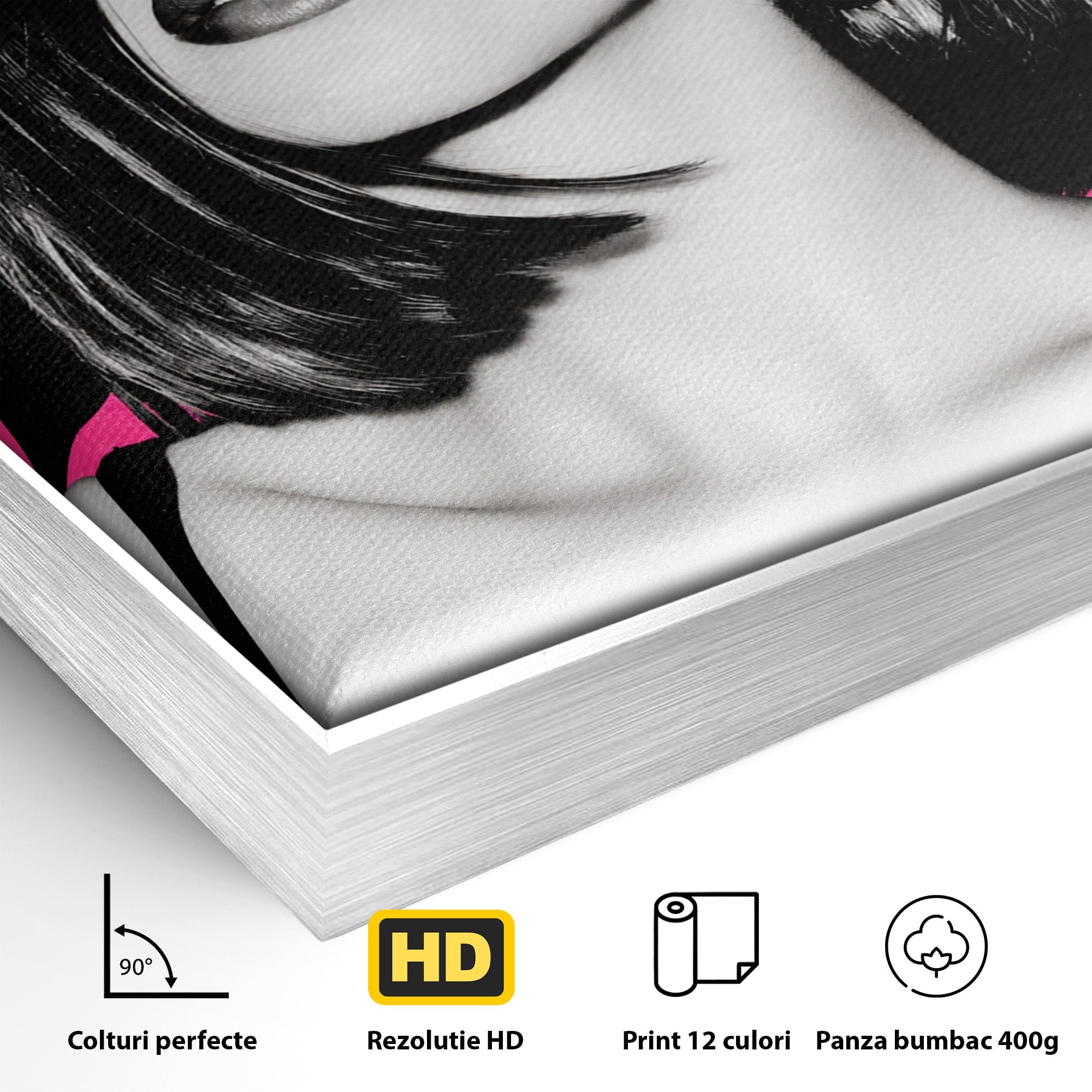 Tablou Canvas Premium LuxCanva® G1261, Femeie Jazz, Femeie, Jazz, Portret, Modern, Dormitor, Living, Culori Vibrante