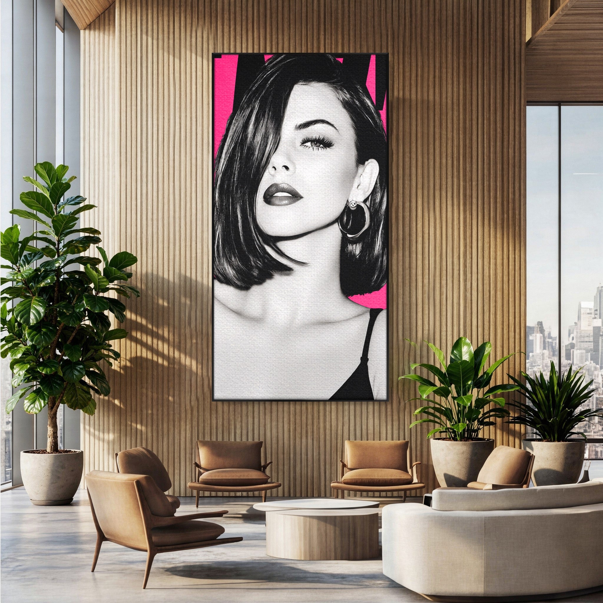 Tablou Canvas Premium LuxCanva® G1261, Femeie Jazz, Femeie, Jazz, Portret, Modern, Dormitor, Living, Culori Vibrante