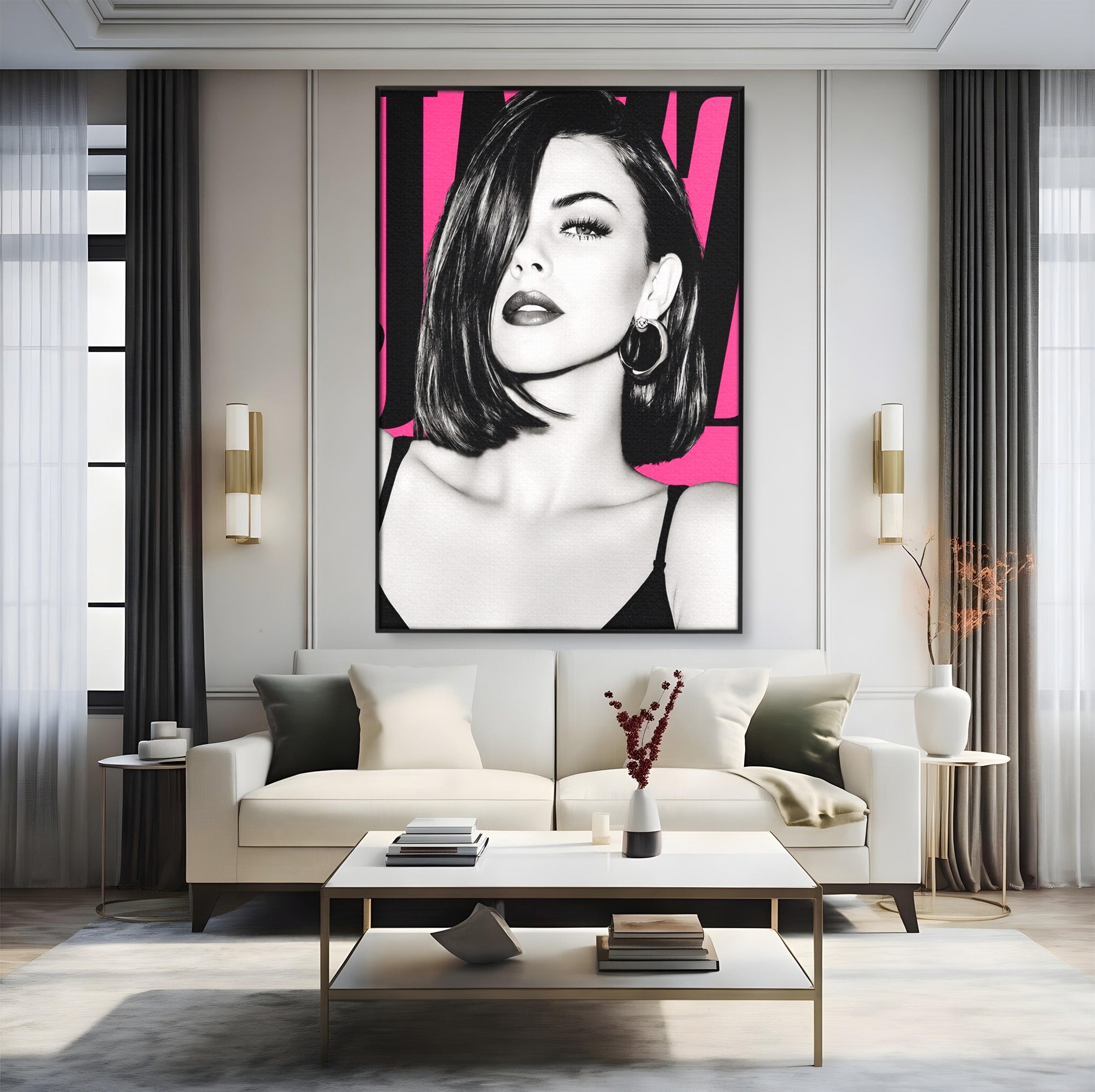Tablou Canvas Premium LuxCanva® G1261, Femeie Jazz, Femeie, Jazz, Portret, Modern, Dormitor, Living, Culori Vibrante