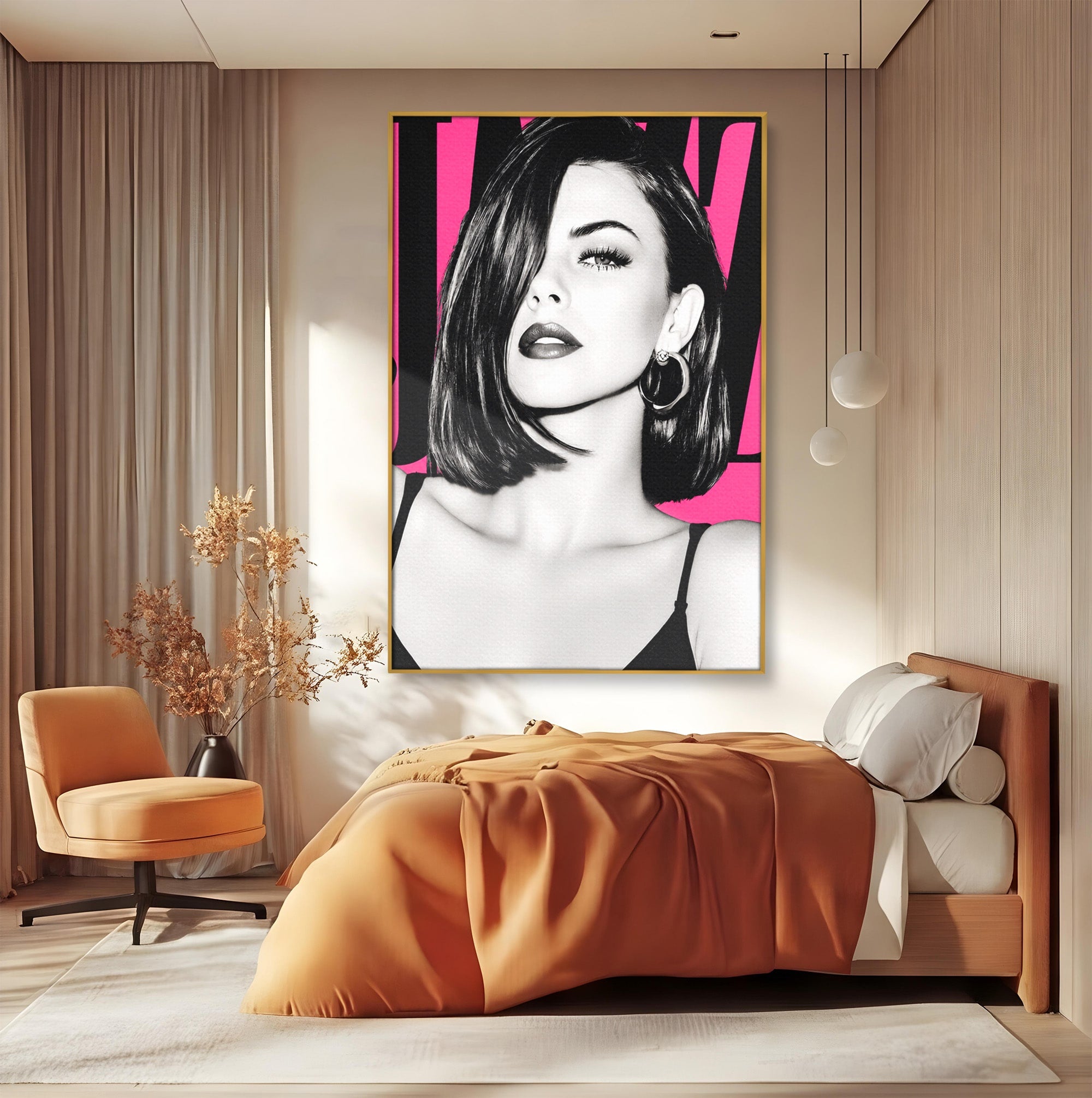 Tablou Canvas Premium LuxCanva® G1261, Femeie Jazz, Femeie, Jazz, Portret, Modern, Dormitor, Living, Culori Vibrante