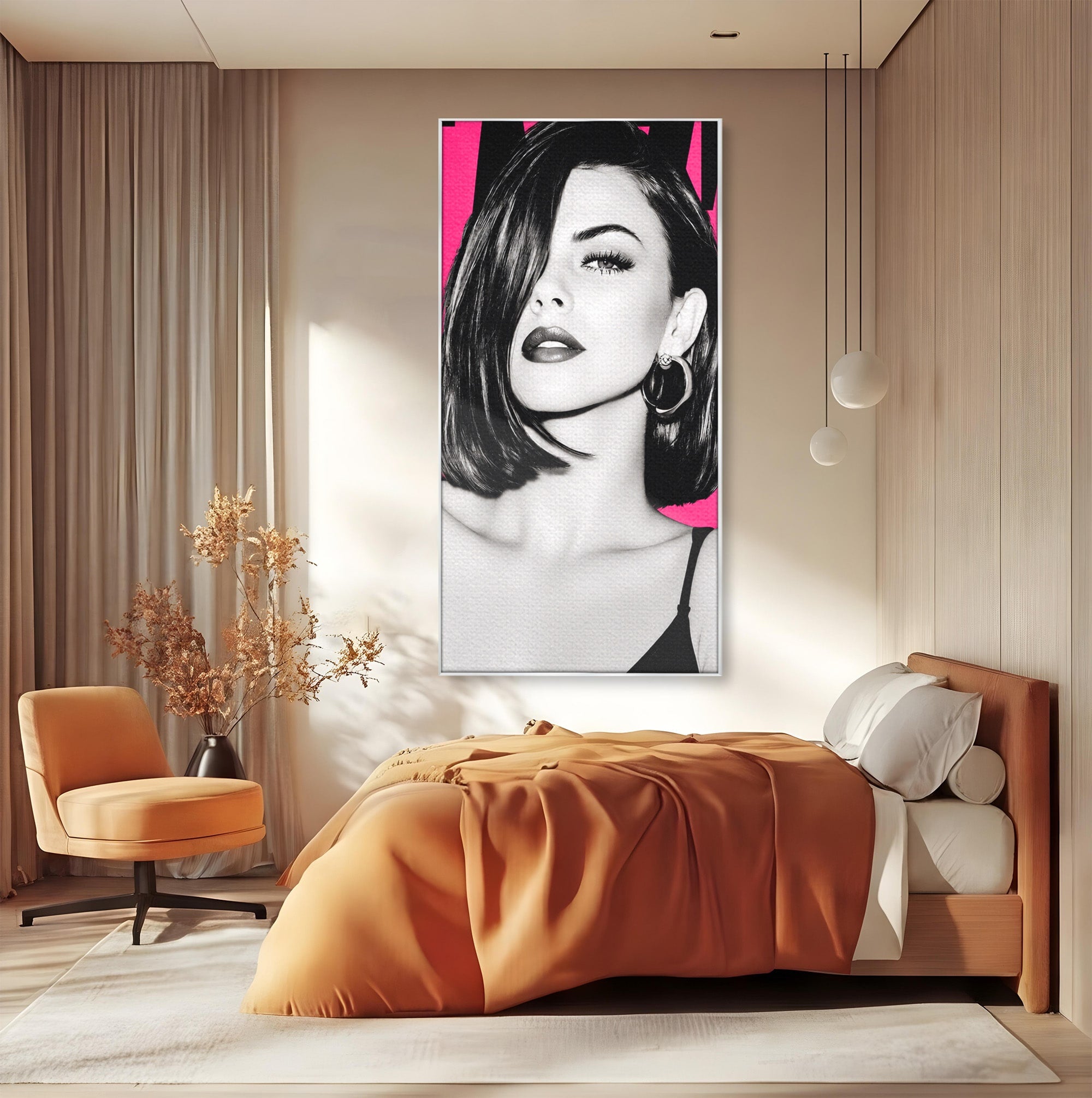 Tablou Canvas Premium LuxCanva® G1261, Femeie Jazz, Femeie, Jazz, Portret, Modern, Dormitor, Living, Culori Vibrante