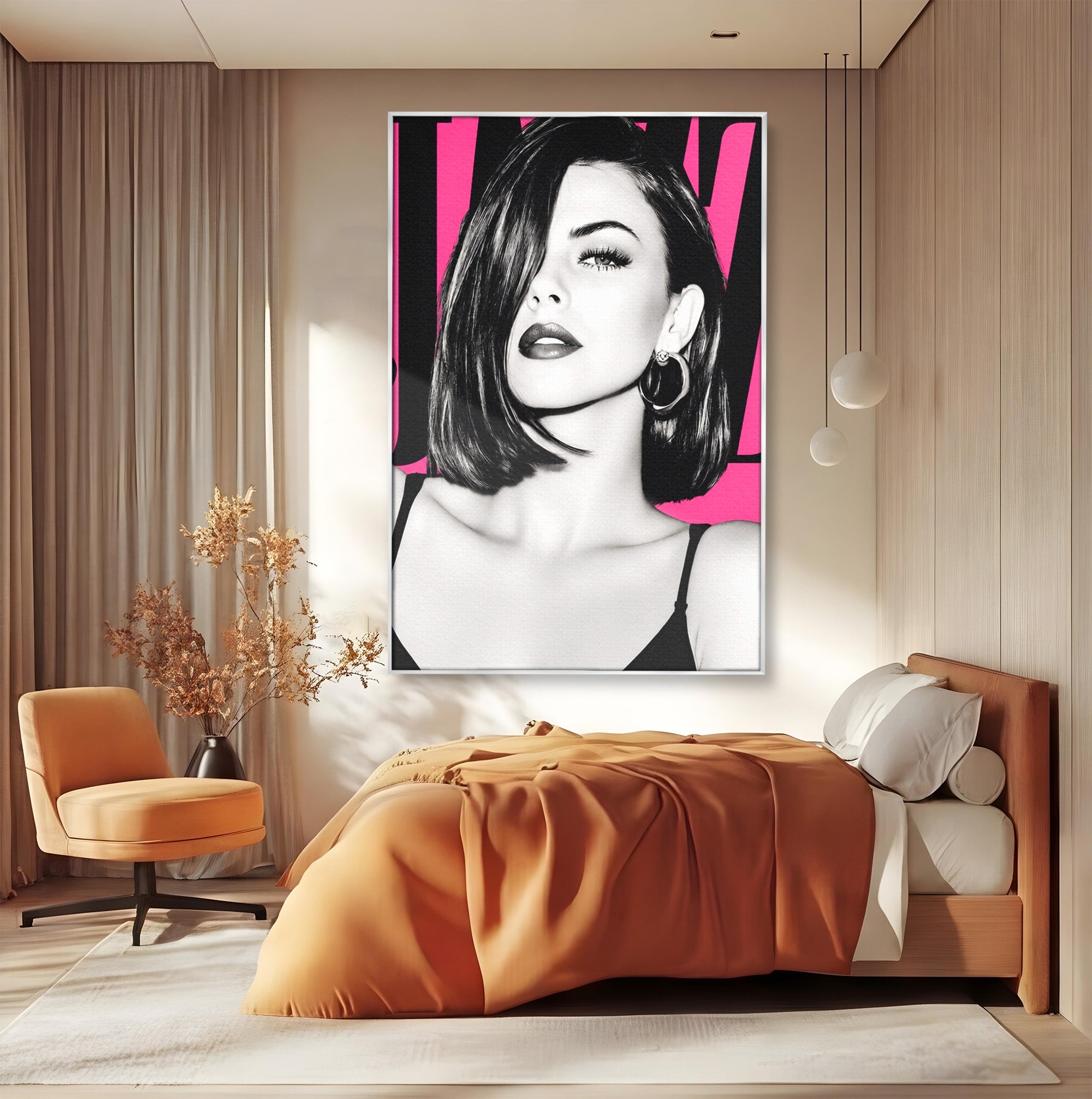 Tablou Canvas Premium LuxCanva® G1261, Femeie Jazz, Femeie, Jazz, Portret, Modern, Dormitor, Living, Culori Vibrante