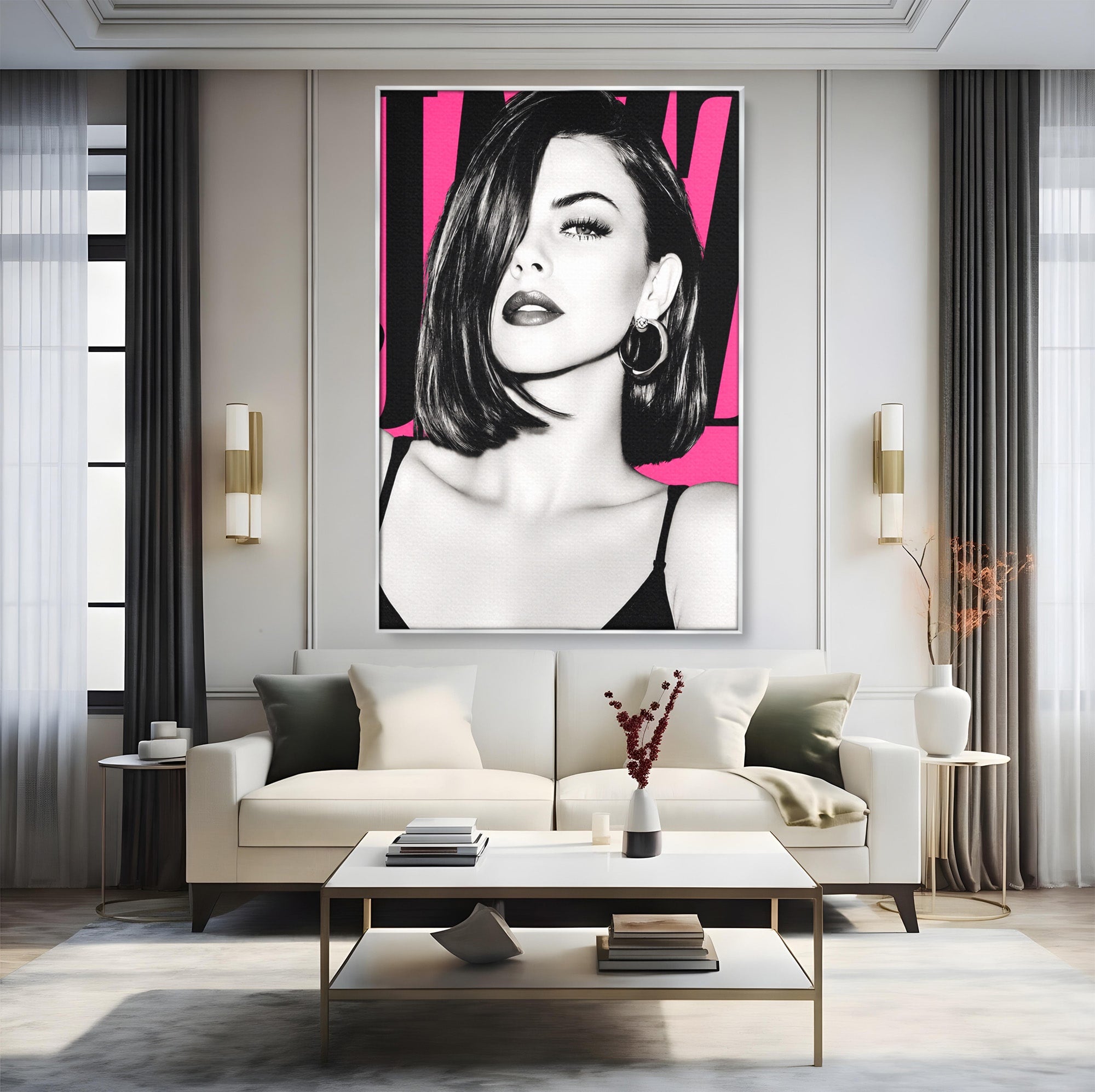 Tablou Canvas Premium LuxCanva® G1261, Femeie Jazz, Femeie, Jazz, Portret, Modern, Dormitor, Living, Culori Vibrante