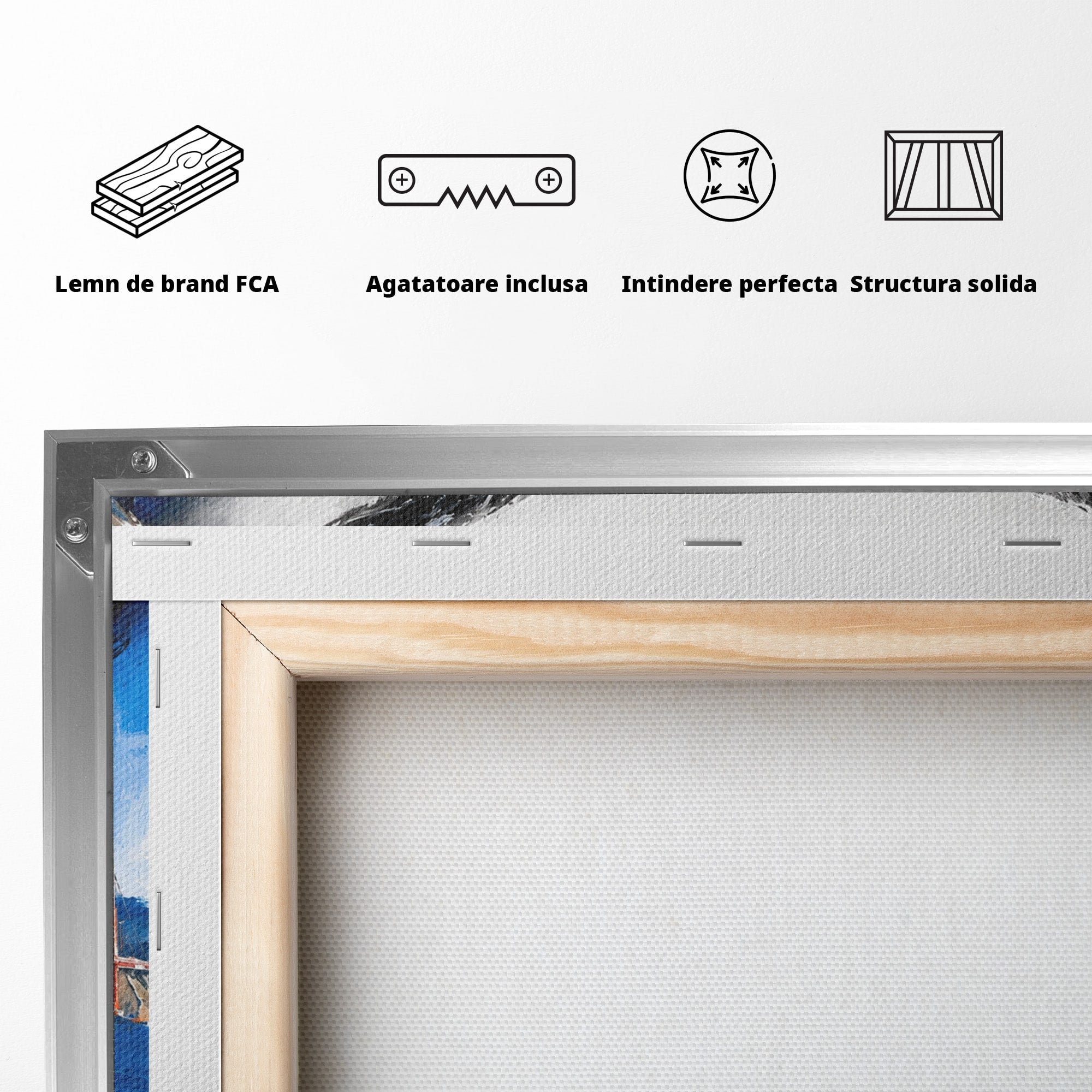 Tablou Canvas Premium LuxCanva® G1262, Privirea Podului, Portret, Pod, Femeie, Modern, Living, Culori Vibrante
