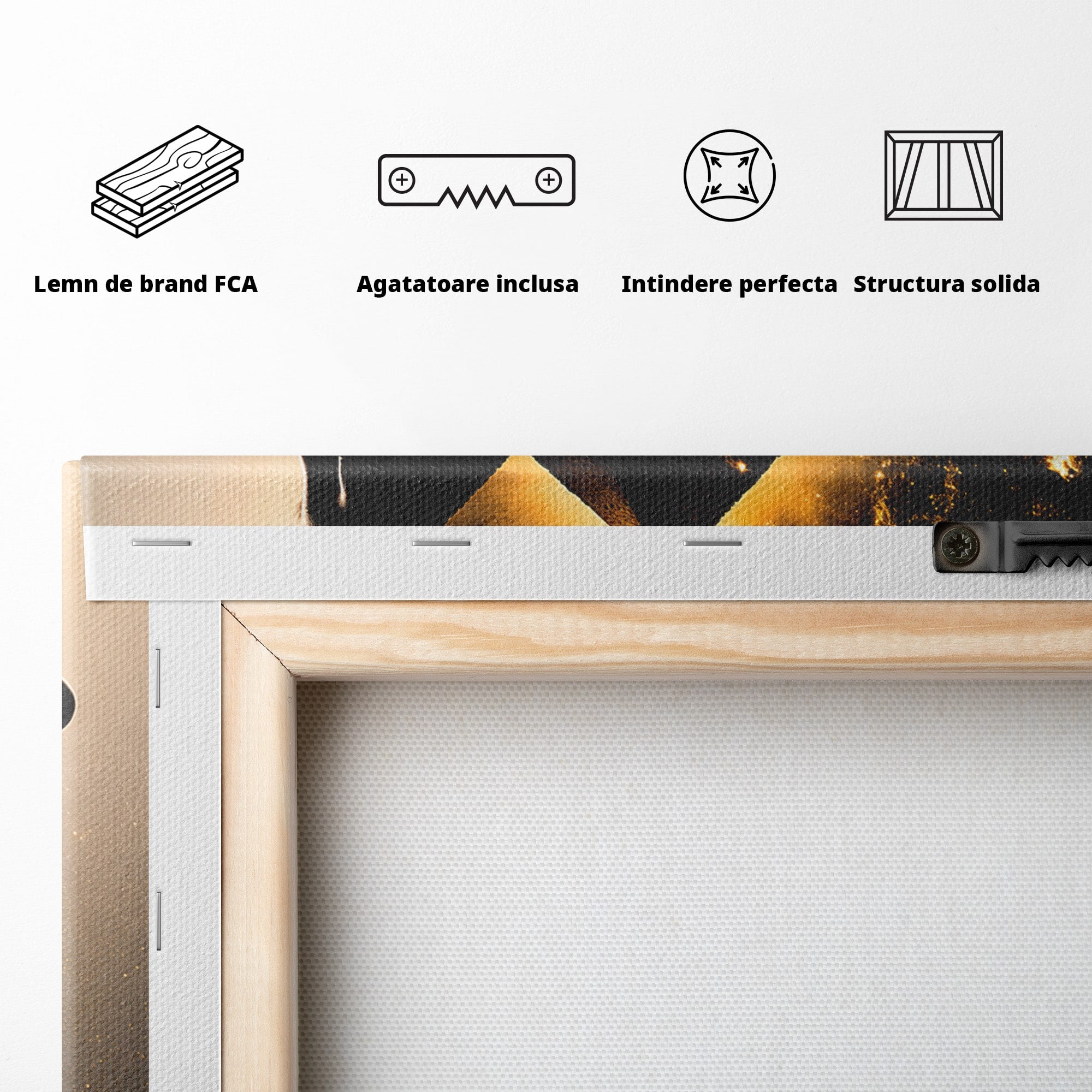 Tablou Canvas Premium LuxCanva® G1265, Misterul Piramidelor, Piramide, Silhouette, Femeie, Egipt, Mister, Living, Culori Vibrante