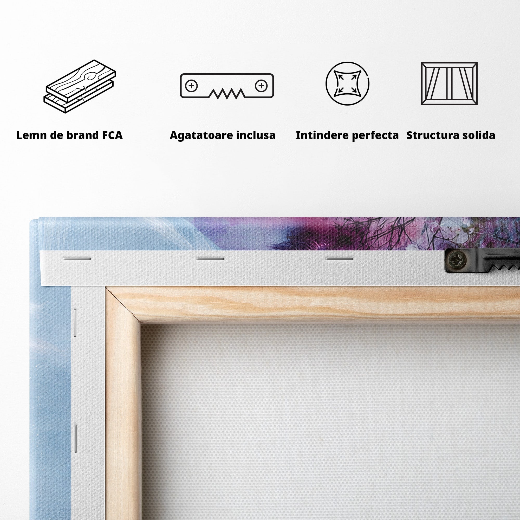 Tablou Canvas Premium LuxCanva® G1266, Visul Naturii, Portret, Femeie, Flori, Natura, Living, Culori Vibrante