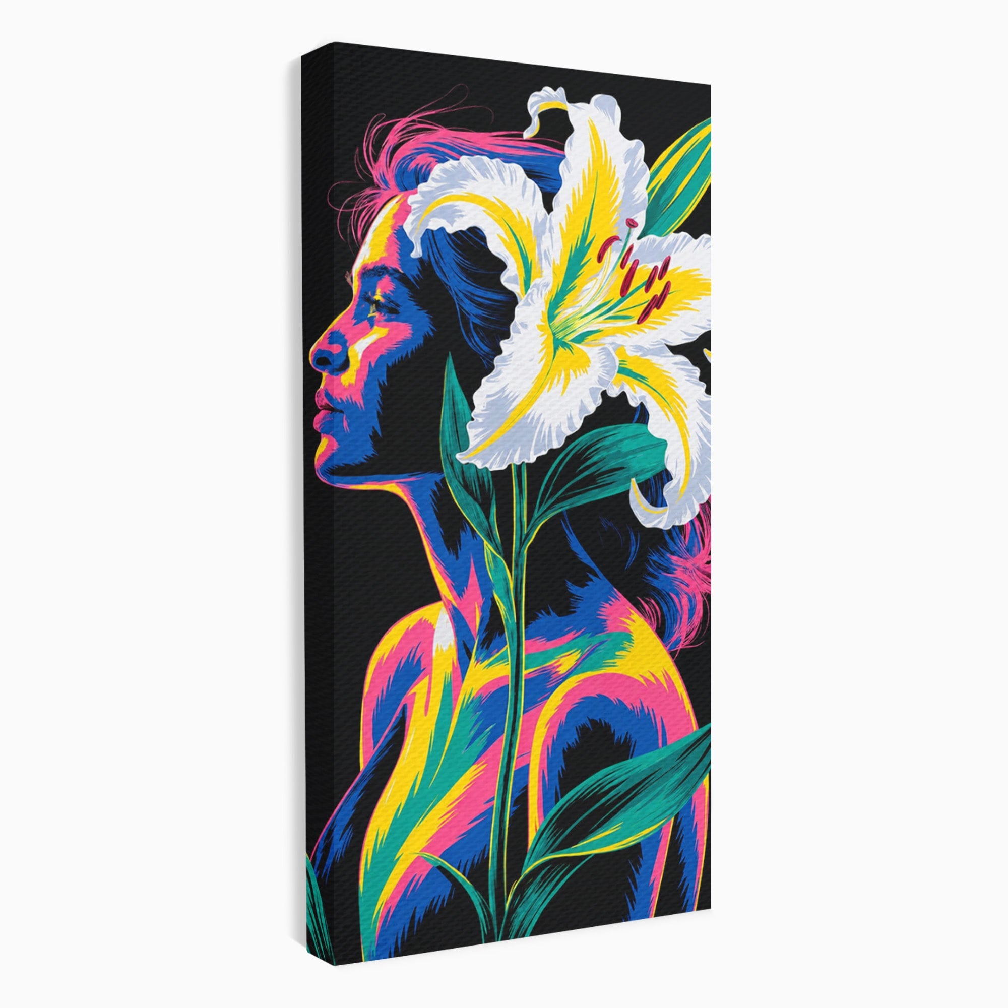 Tablou Canvas Premium LuxCanva® G1267, Femeie Cu Crin, Femeie, Crin, Portret, Arta Moderna, Living, Culori Vibrante