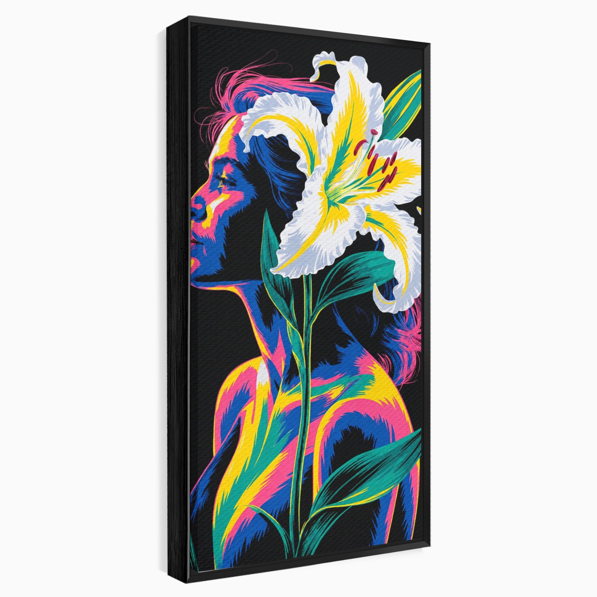 Tablou Canvas Premium LuxCanva® G1267, Femeie Cu Crin, Femeie, Crin, Portret, Arta Moderna, Living, Culori Vibrante