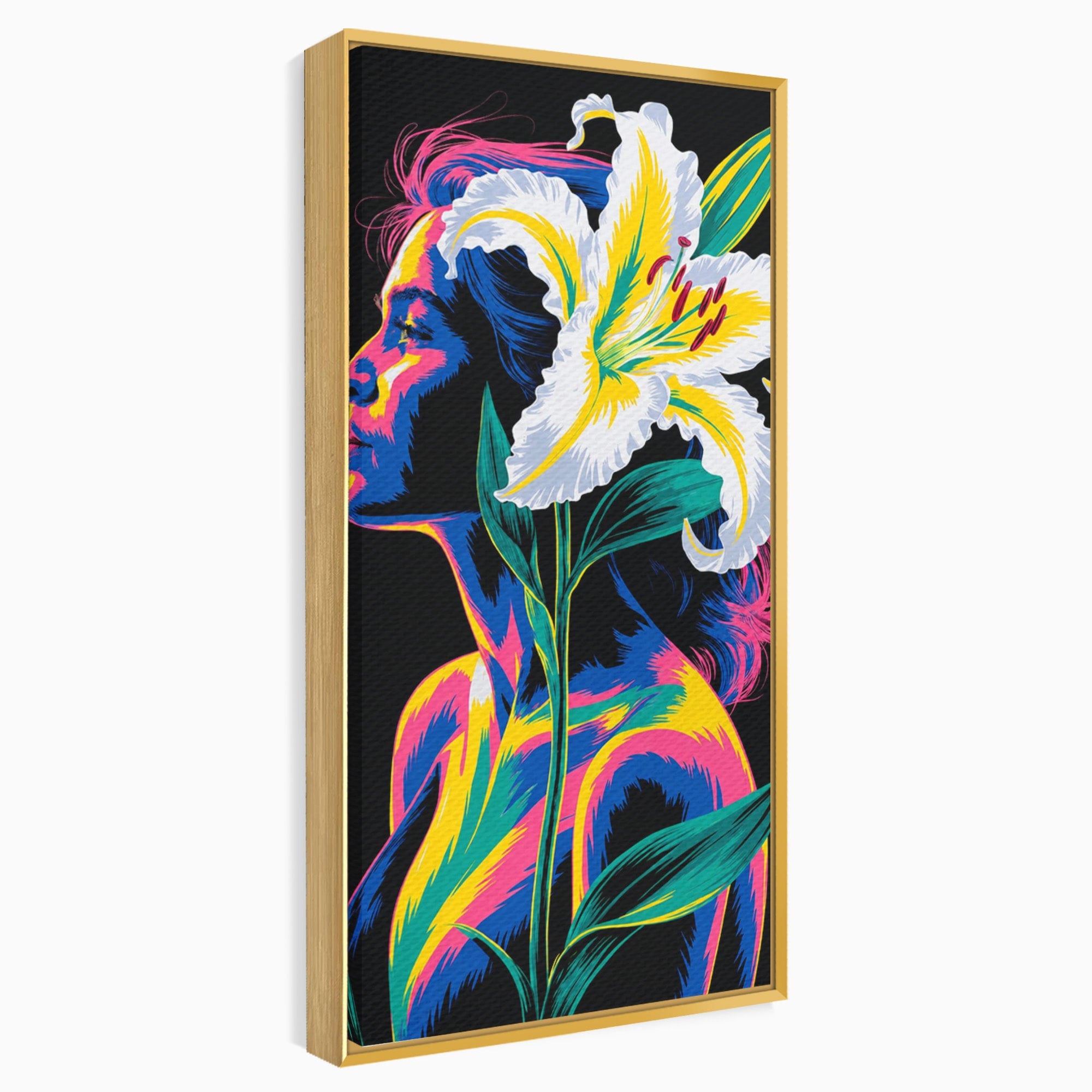 Tablou Canvas Premium LuxCanva® G1267, Femeie Cu Crin, Femeie, Crin, Portret, Arta Moderna, Living, Culori Vibrante
