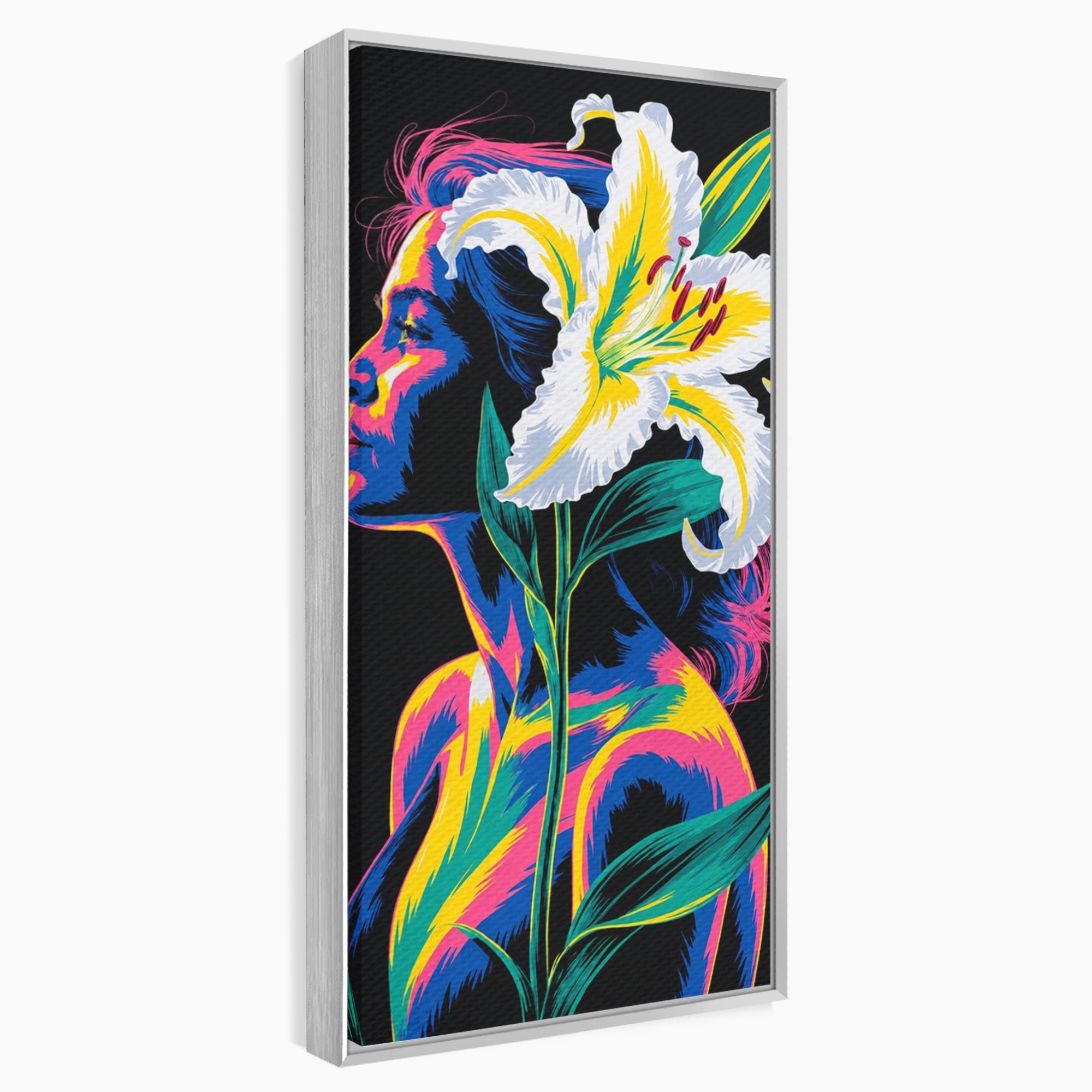 Tablou Canvas Premium LuxCanva® G1267, Femeie Cu Crin, Femeie, Crin, Portret, Arta Moderna, Living, Culori Vibrante