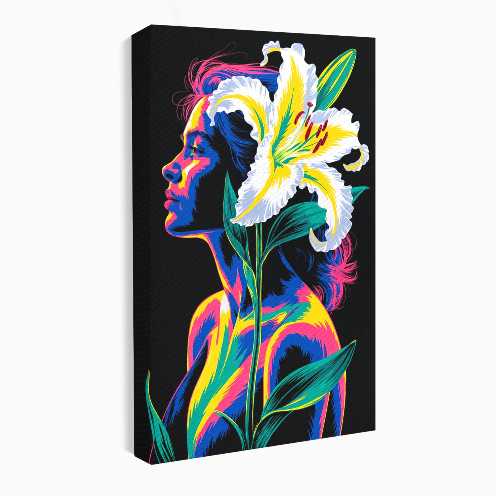 Tablou Canvas Premium LuxCanva® G1267, Femeie Cu Crin, Femeie, Crin, Portret, Arta Moderna, Living, Culori Vibrante