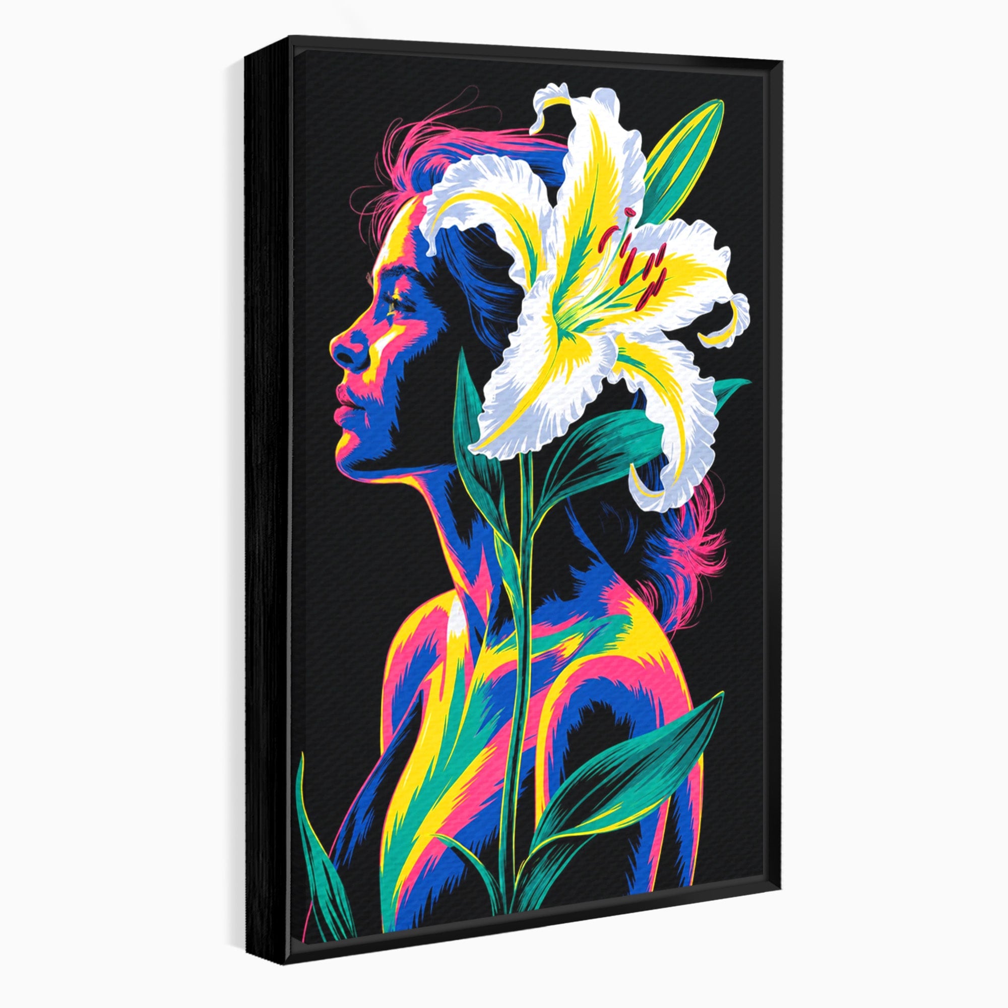 Tablou Canvas Premium LuxCanva® G1267, Femeie Cu Crin, Femeie, Crin, Portret, Arta Moderna, Living, Culori Vibrante