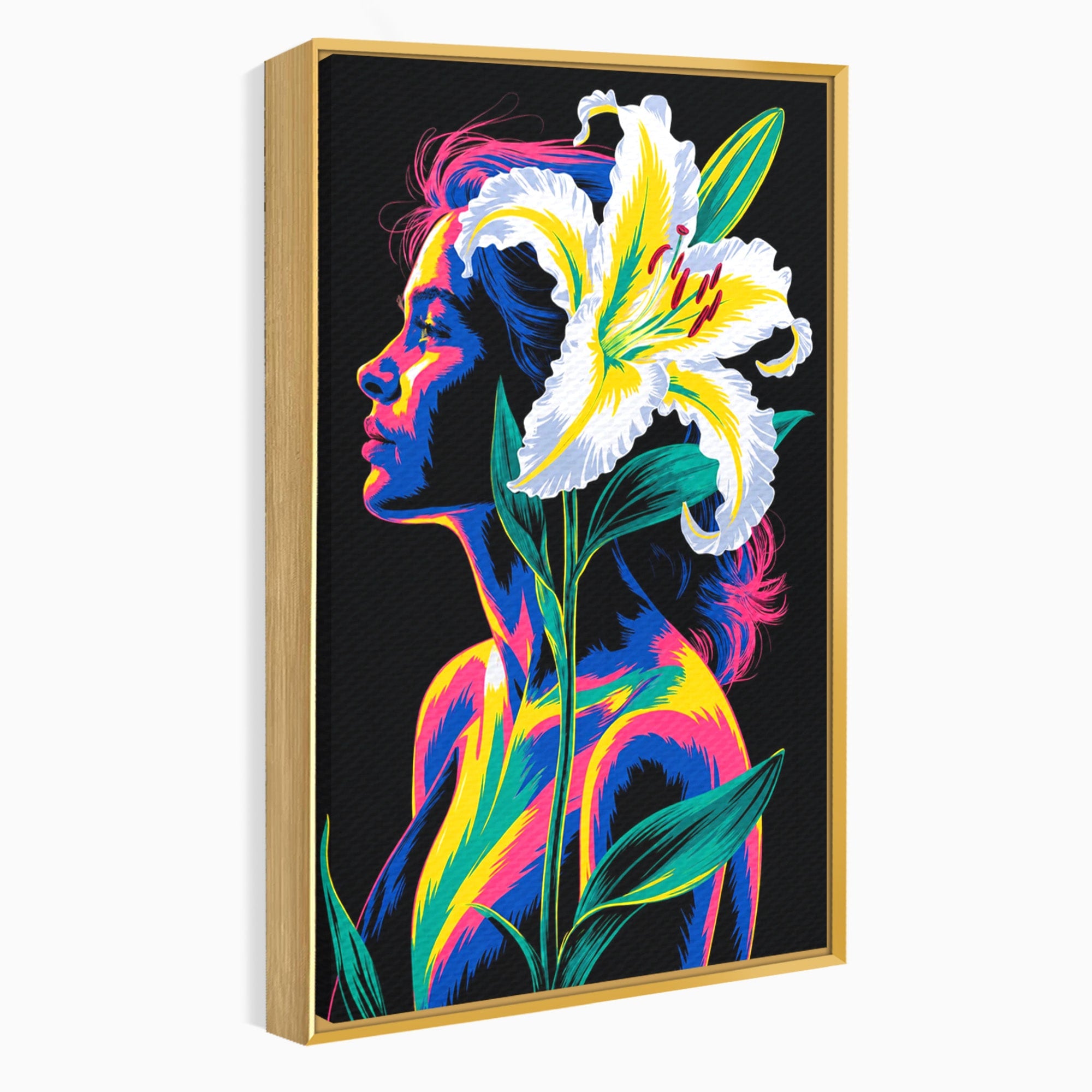 Tablou Canvas Premium LuxCanva® G1267, Femeie Cu Crin, Femeie, Crin, Portret, Arta Moderna, Living, Culori Vibrante