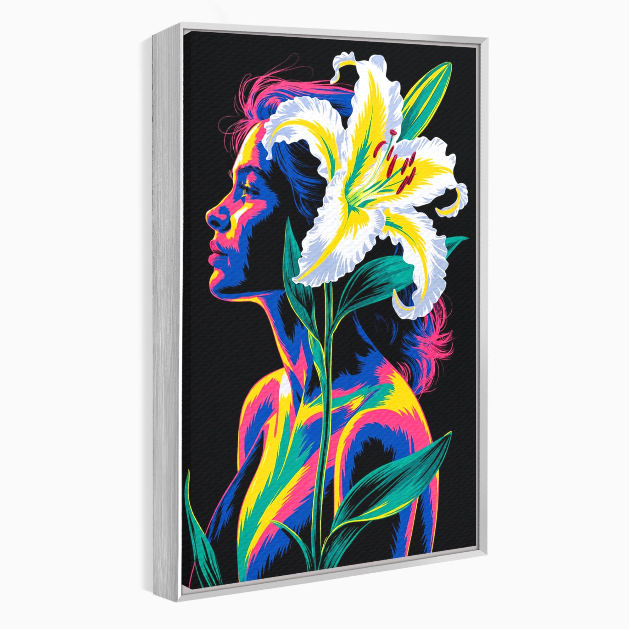 Tablou Canvas Premium LuxCanva® G1267, Femeie Cu Crin, Femeie, Crin, Portret, Arta Moderna, Living, Culori Vibrante