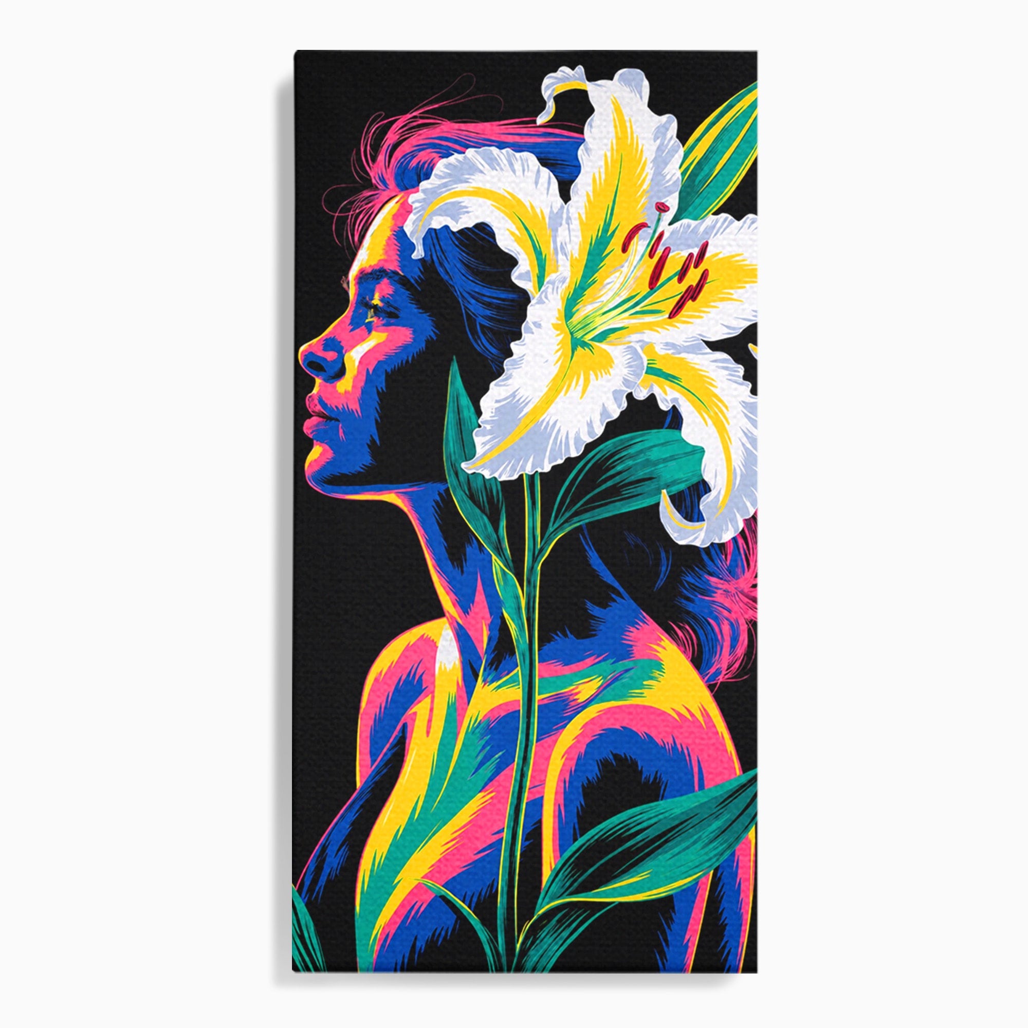 Tablou Canvas Premium LuxCanva® G1267, Femeie Cu Crin, Femeie, Crin, Portret, Arta Moderna, Living, Culori Vibrante