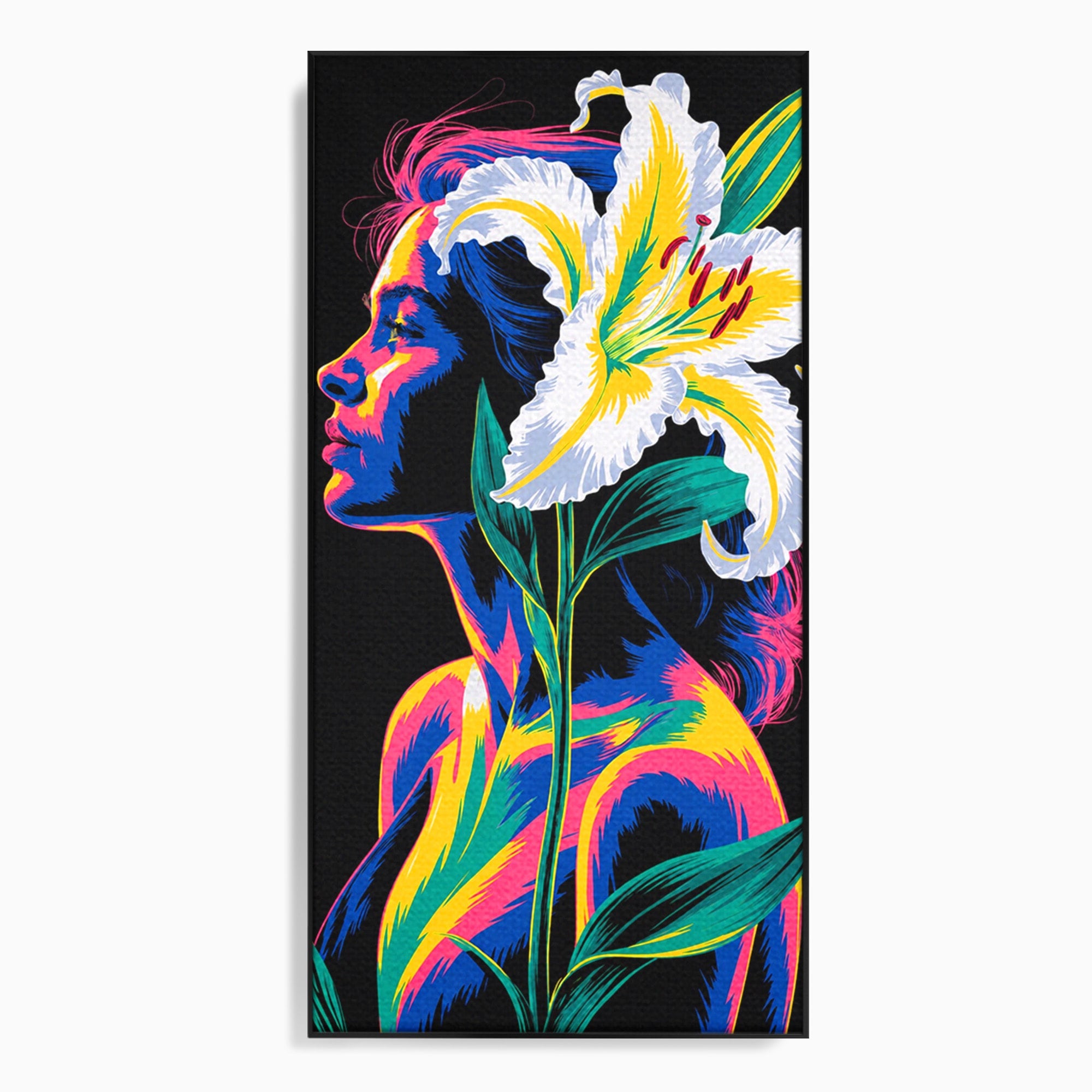 Tablou Canvas Premium LuxCanva® G1267, Femeie Cu Crin, Femeie, Crin, Portret, Arta Moderna, Living, Culori Vibrante