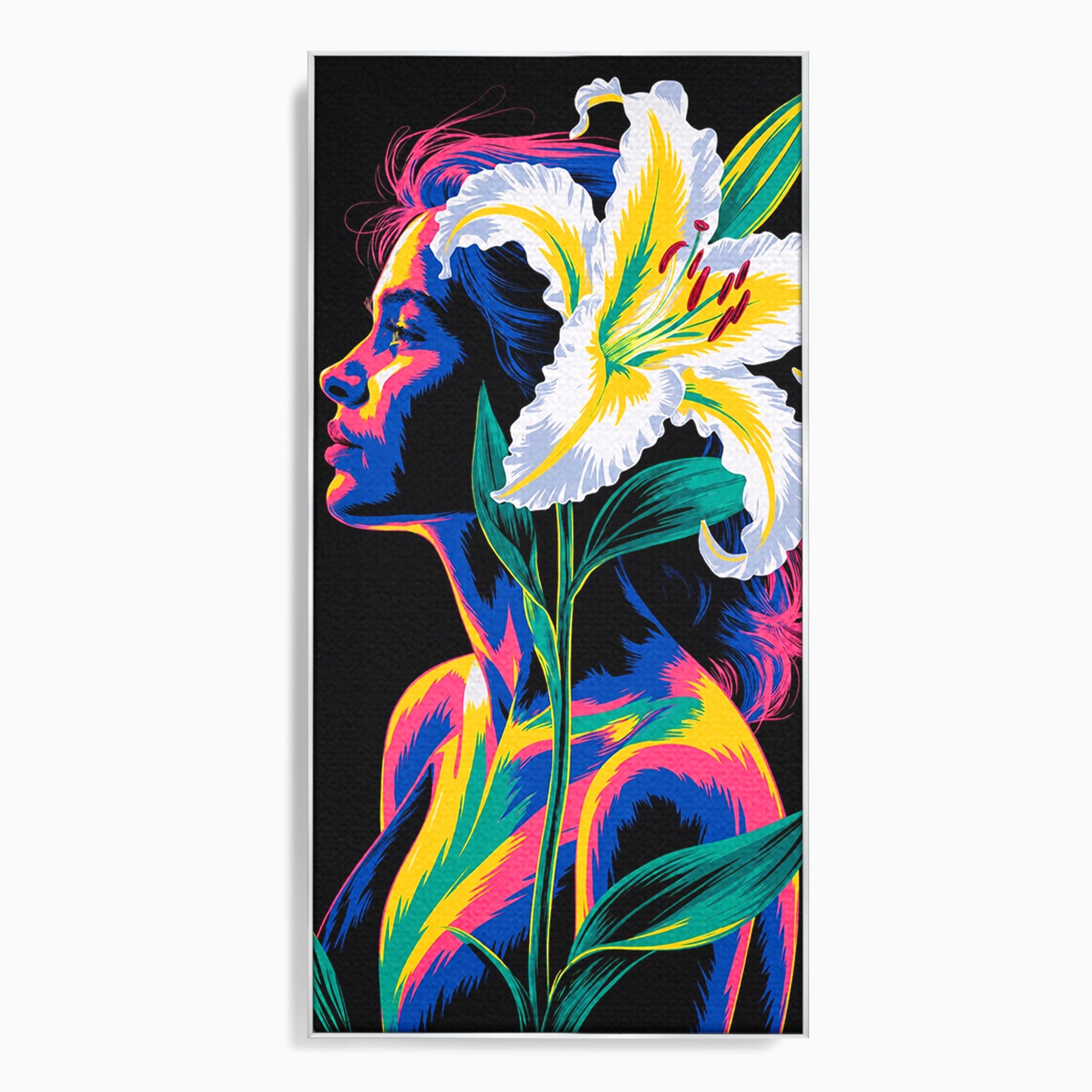 Tablou Canvas Premium LuxCanva® G1267, Femeie Cu Crin, Femeie, Crin, Portret, Arta Moderna, Living, Culori Vibrante